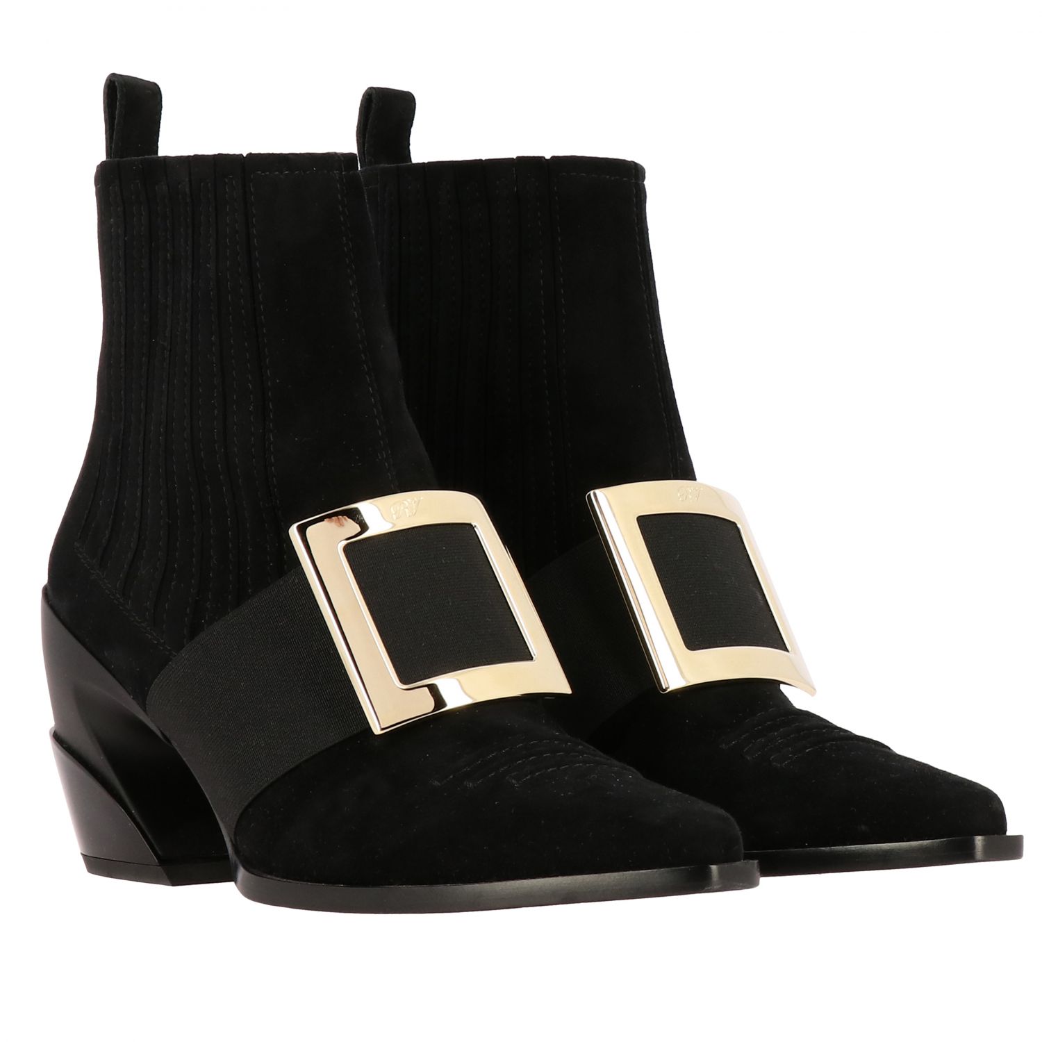 très vivier metal buckle pumps