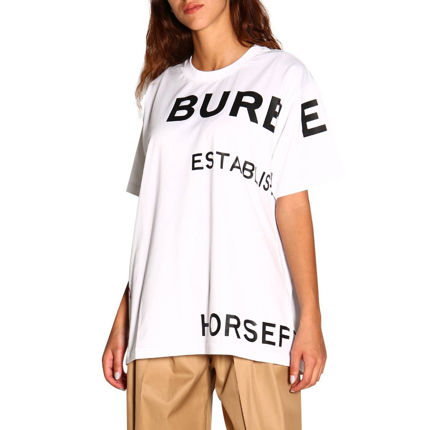 Burberry Outlet: T-shirt women | T-Shirt Burberry Women White | T-Shirt ...