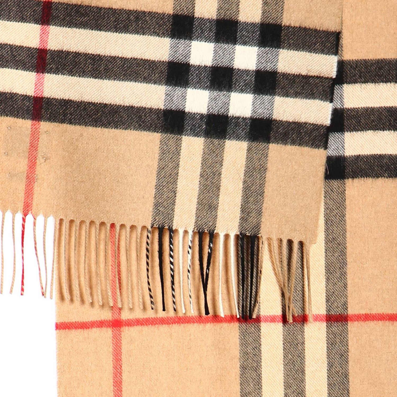 Burberry Outlet: Giant check cashmere scarf | Scarf Burberry Women ...