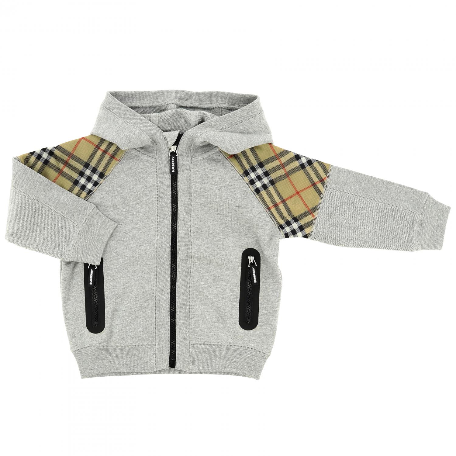 Burberry Infant Outlet sweater for boys Grey Burberry Infant