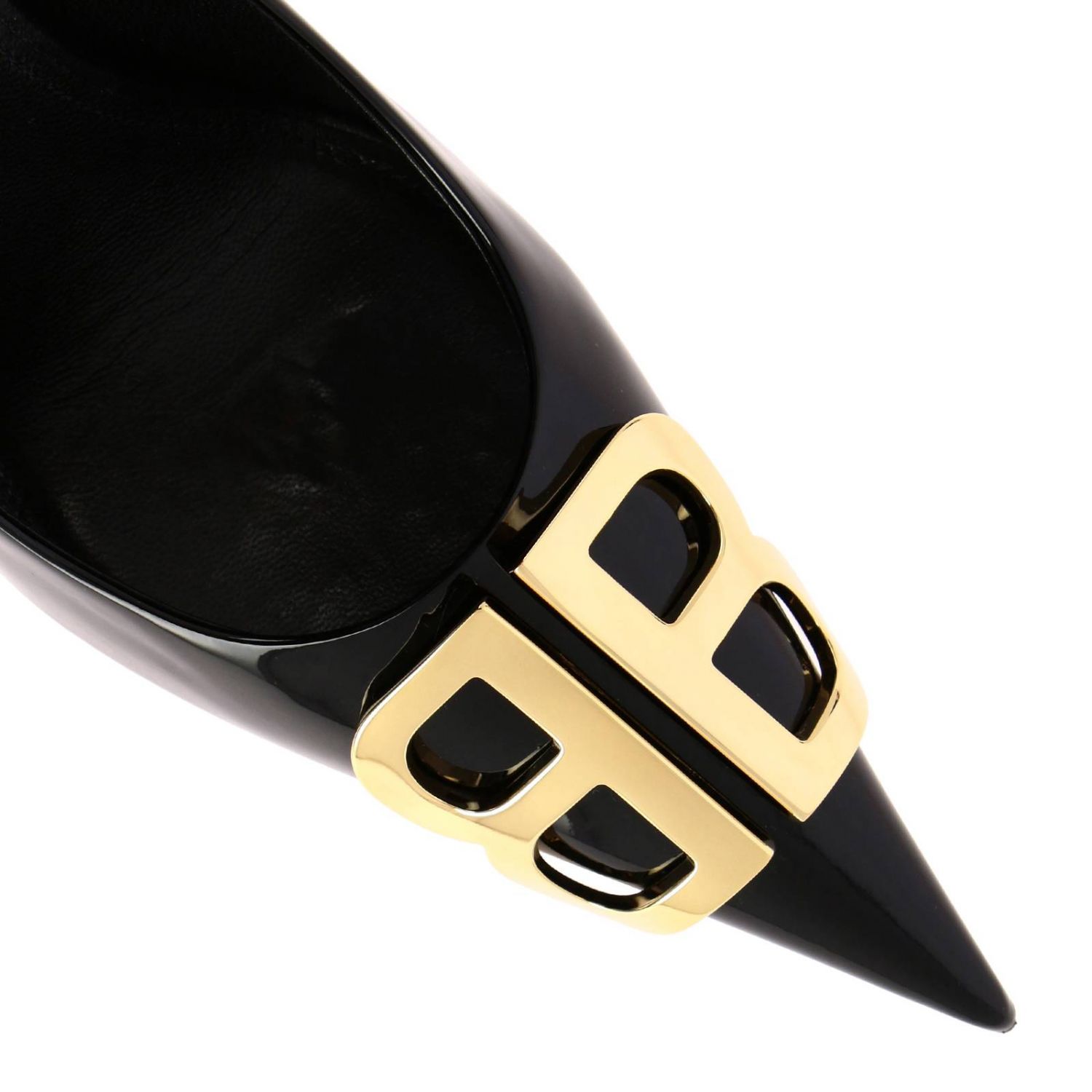 balenciaga bb patent leather pumps