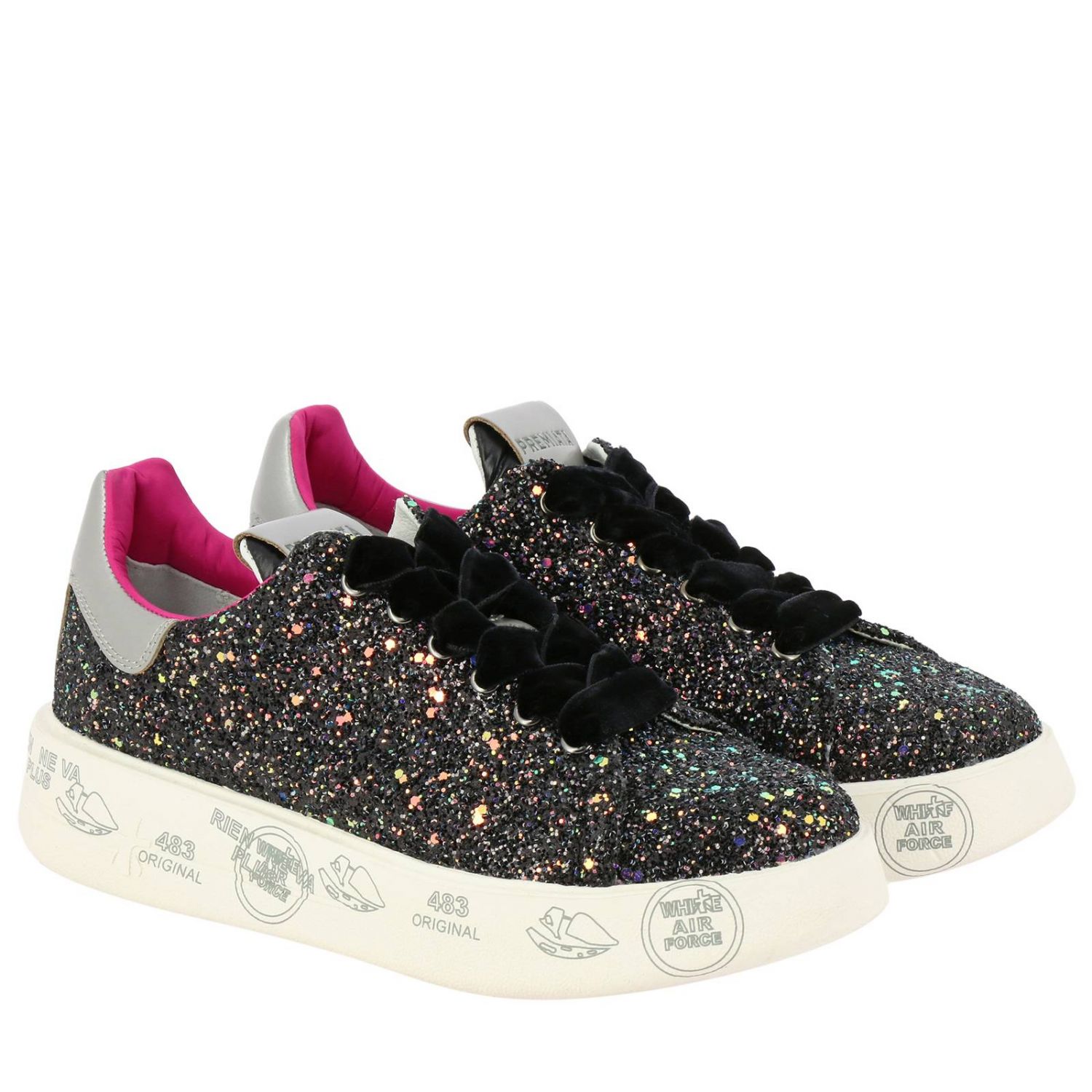 Giglio.com Donna Scarpe Sneakers Sneakers con glitter Sneakers con suola glitter 