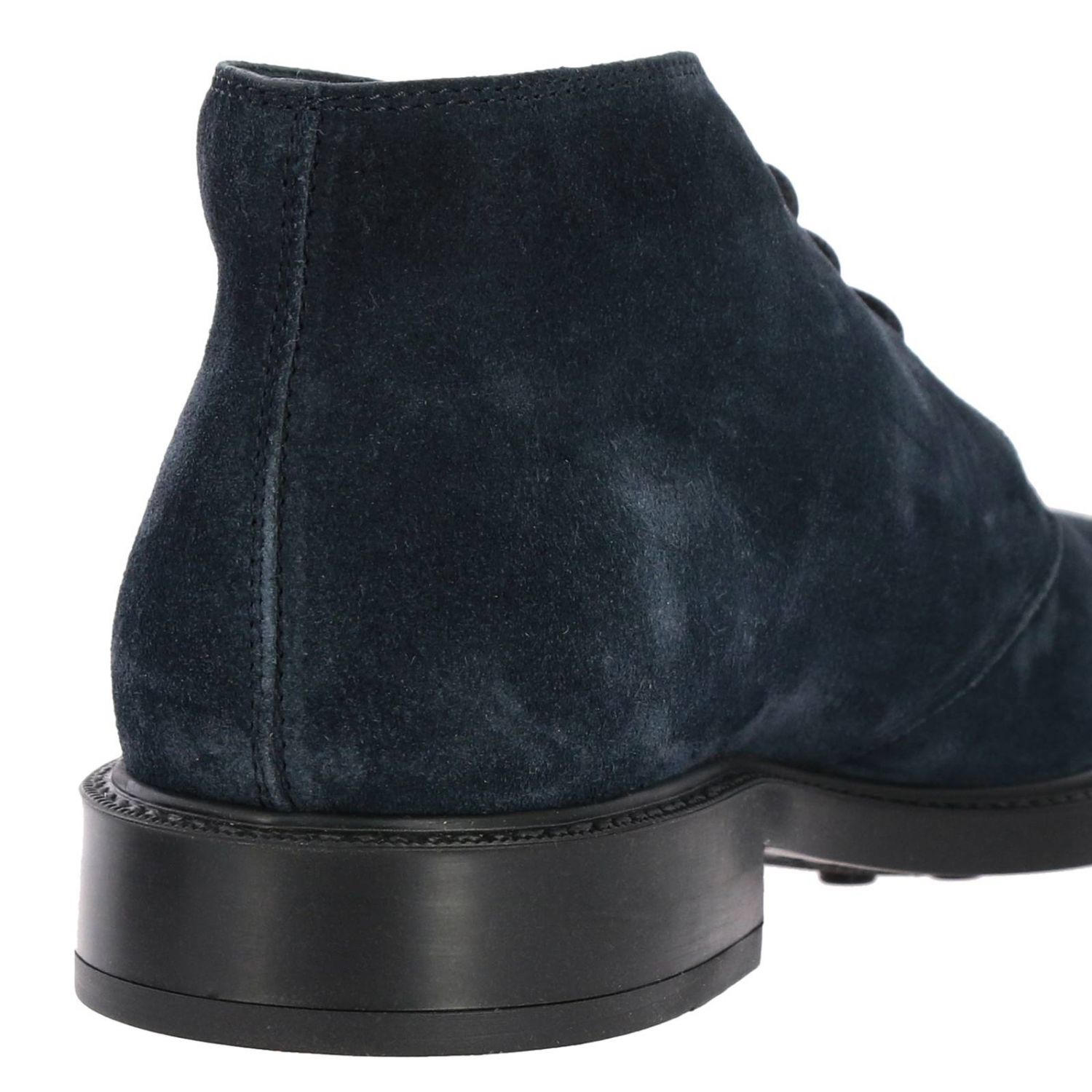 Chukka boots Tod's: Tod's lace-up suede chukka boots with rubber bottom blue 4