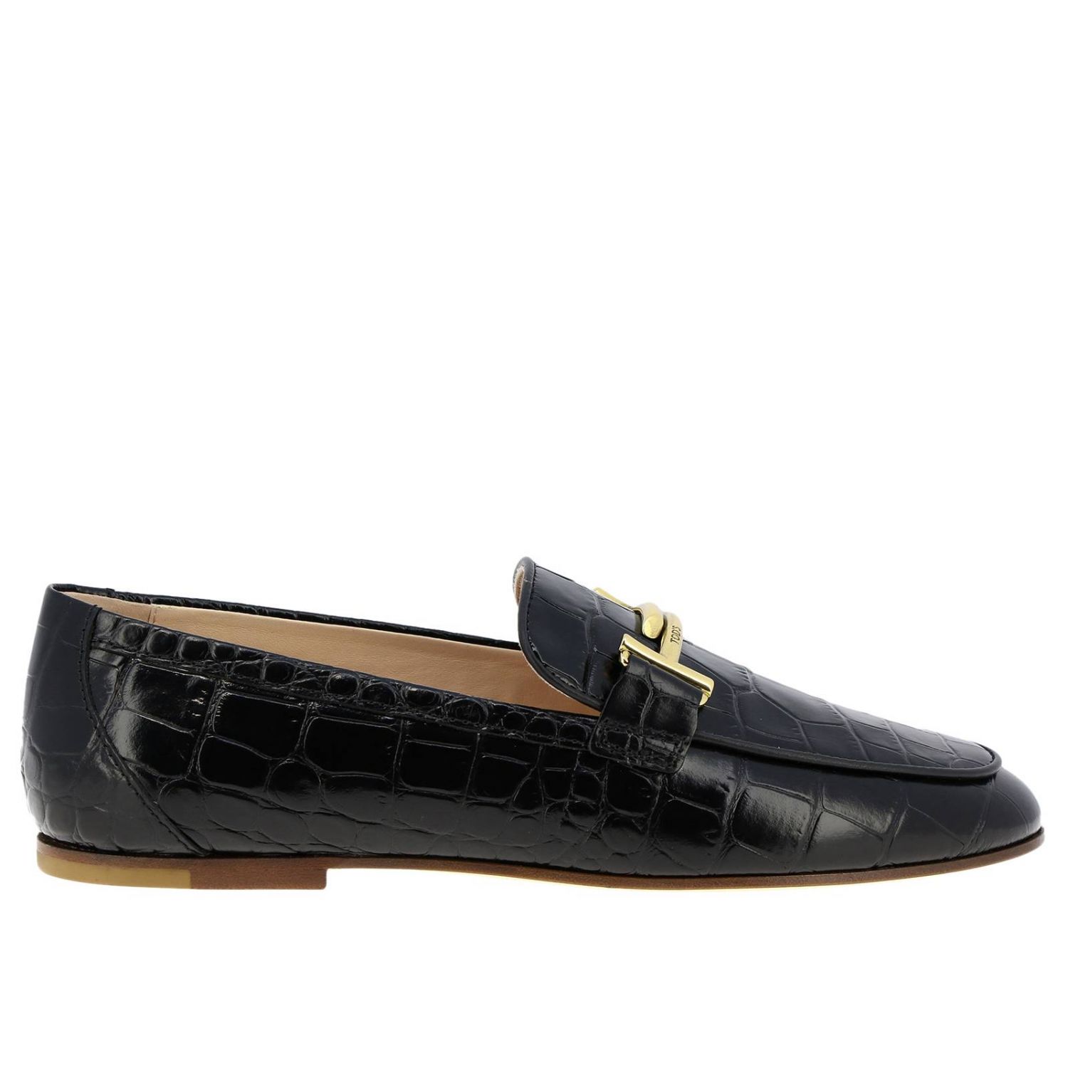 TODS: Double T Tod's loafers in crocodile print leather | Loafers Tods ...