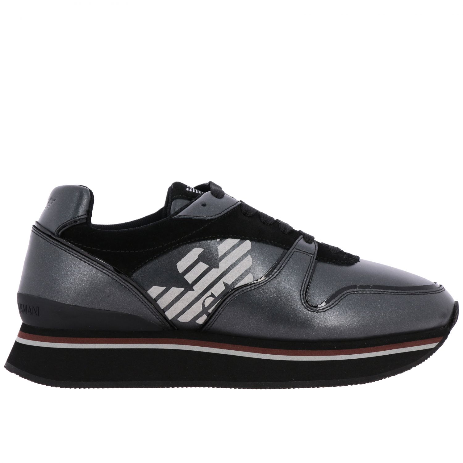armani black sneakers