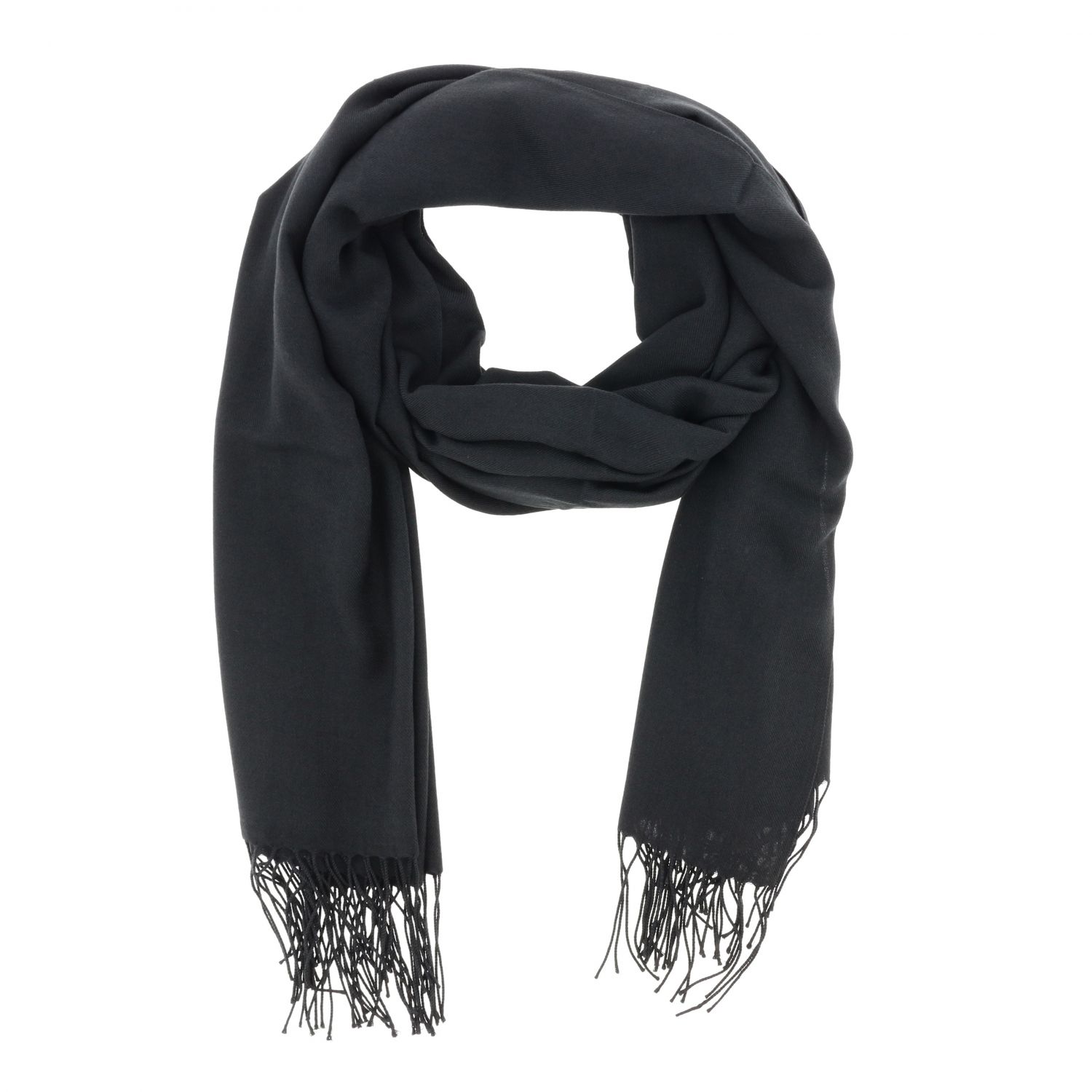 Emporio Armani Outlet: scarf for man - Black | Emporio Armani scarf ...