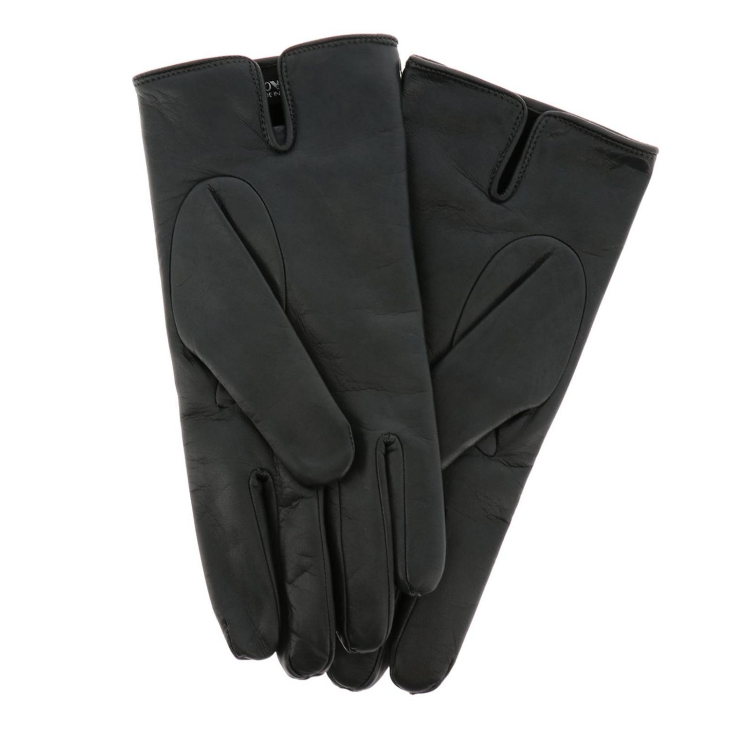 armani leather gloves