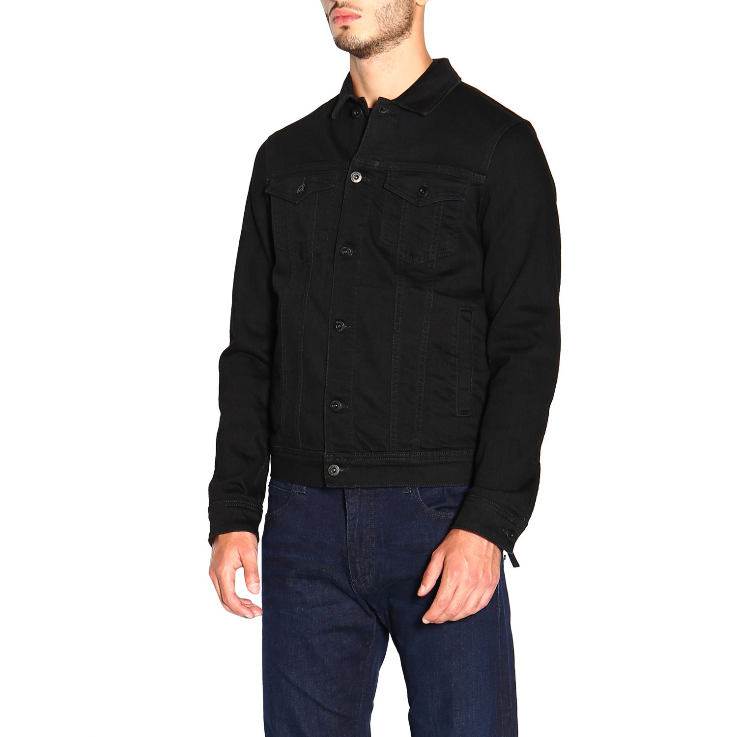 Emporio Armani Outlet jacket for man Black Emporio Armani jacket