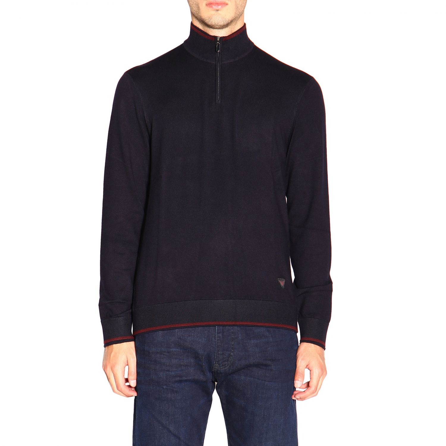 armani zip up jumper