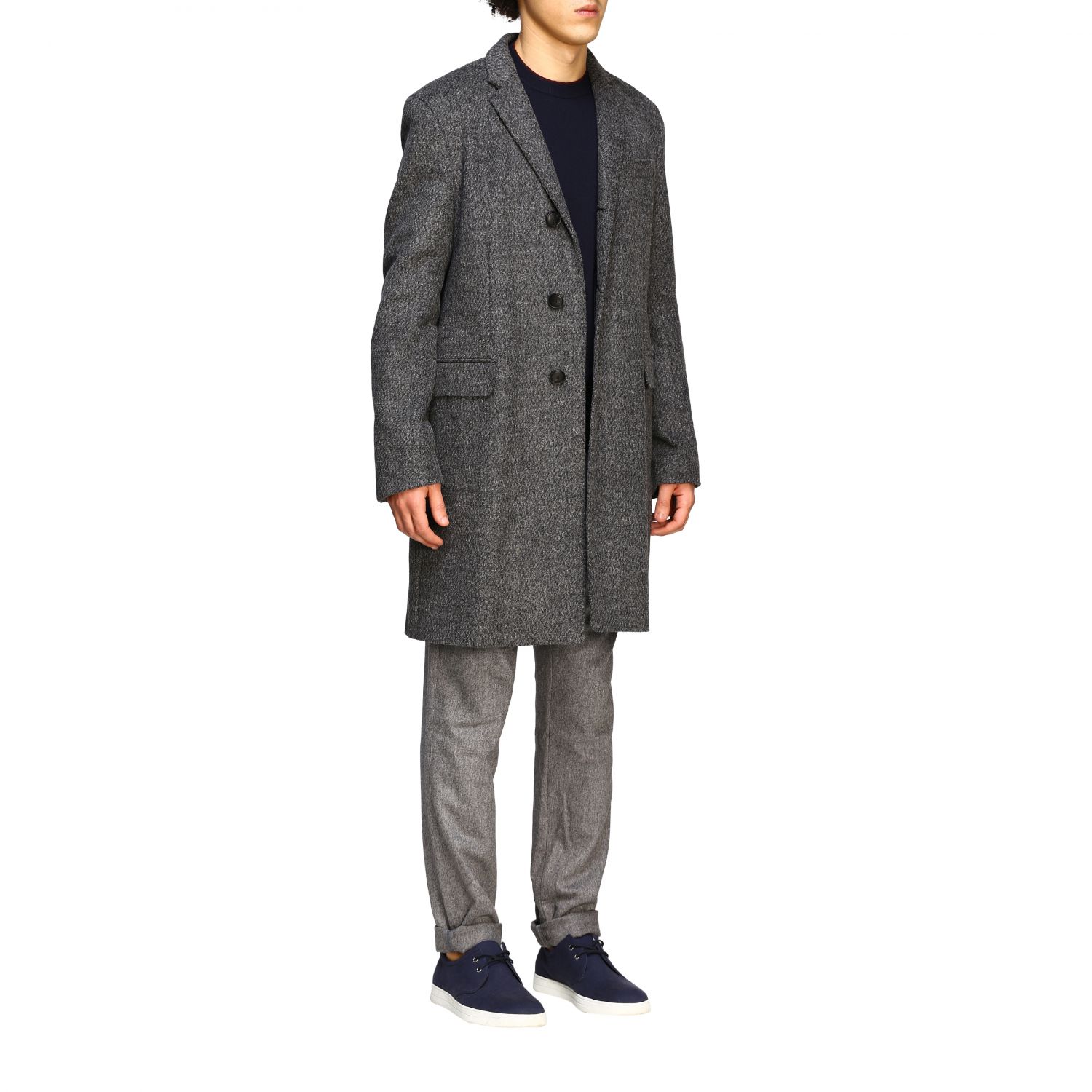 armani grey coat