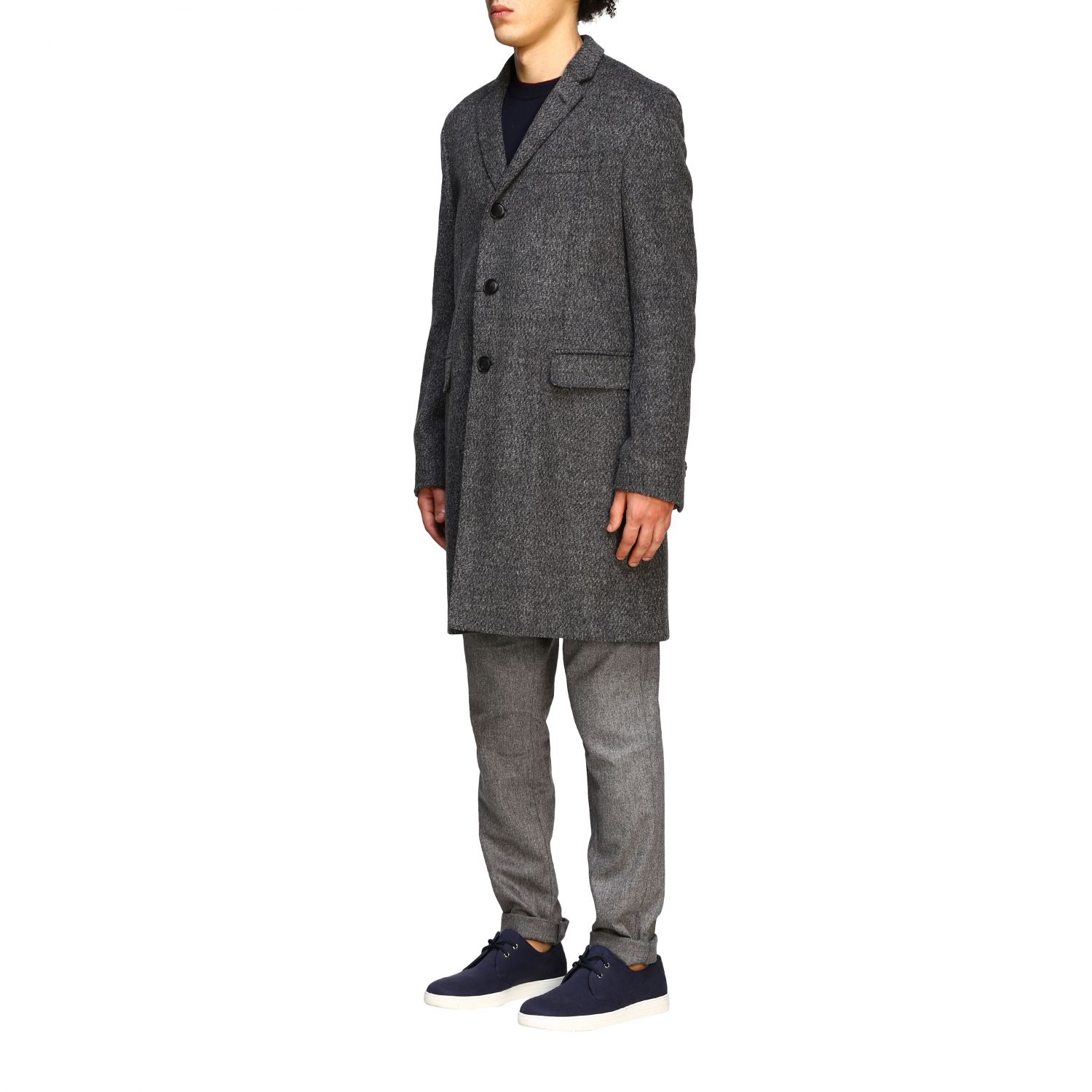 armani grey coat