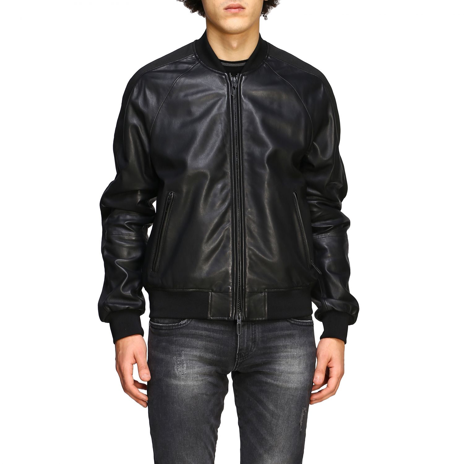 Emporio Armani Outlet: Jacket men - Black | Jacket Emporio Armani ...