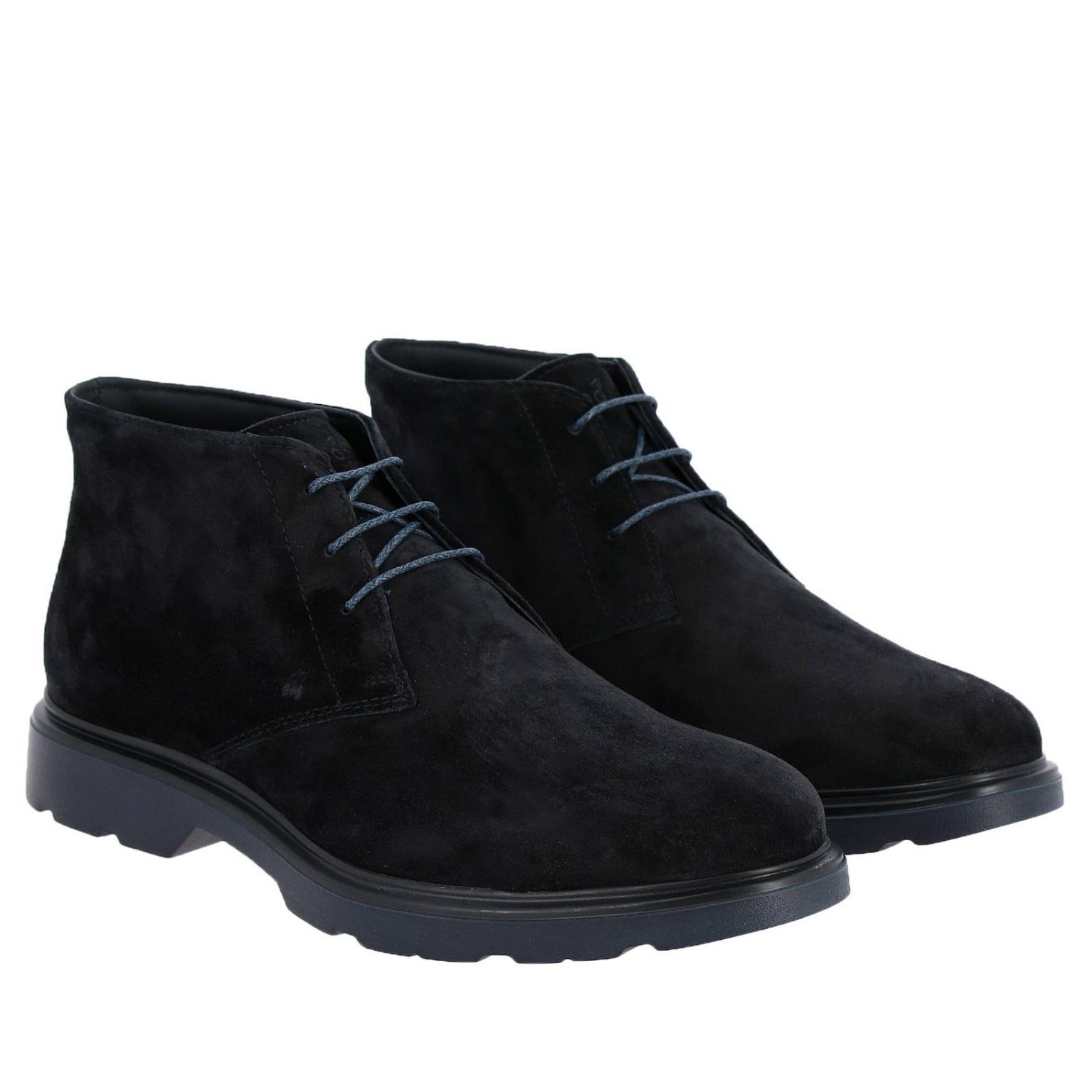 Chukka boots Hogan: Route 393 ankle boots (H304 + memory sole) Hogan in suede black 2