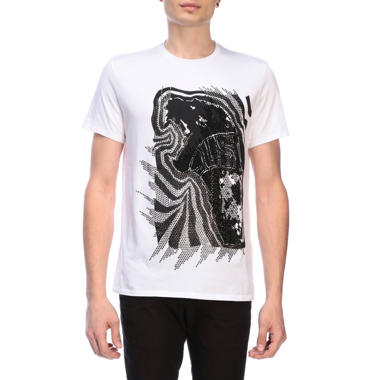 Just Cavalli Outlet: t-shirt for man - White | Just Cavalli t-shirt ...