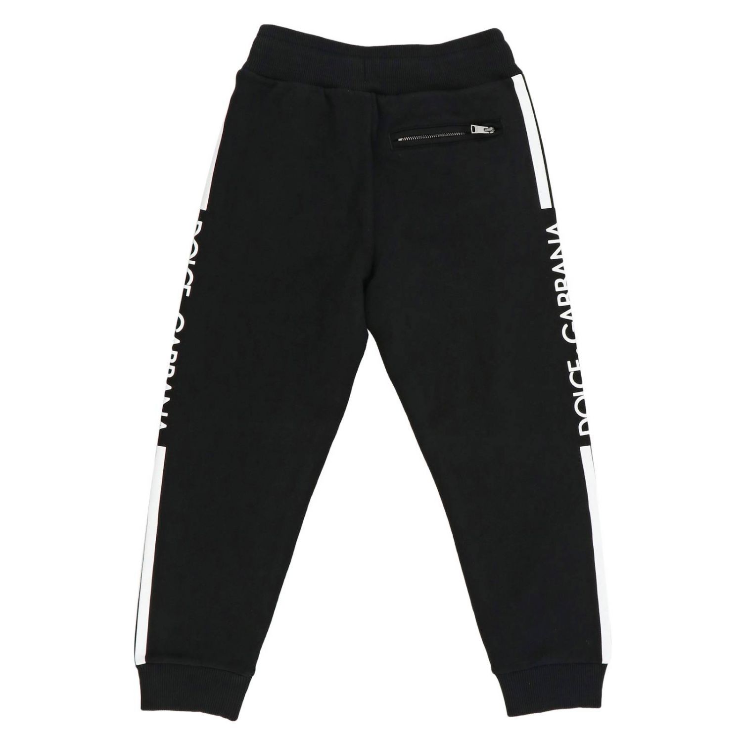 Dolce & Gabbana Outlet: jogging style trousers with logoed drawstring ...