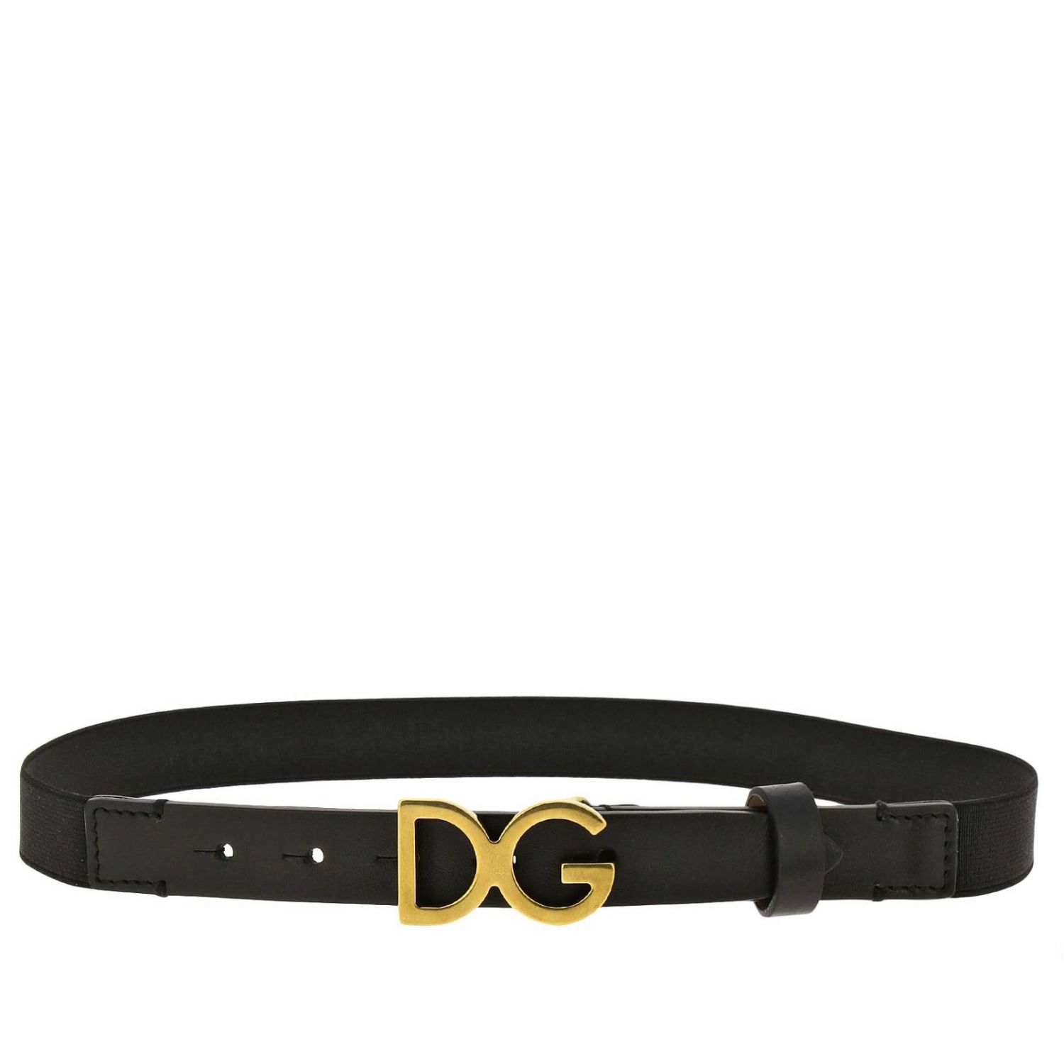 Dolce & Gabbana Cintur\u00f3n de cuero crema look casual Accesorios Cinturones Cinturones de cuero 
