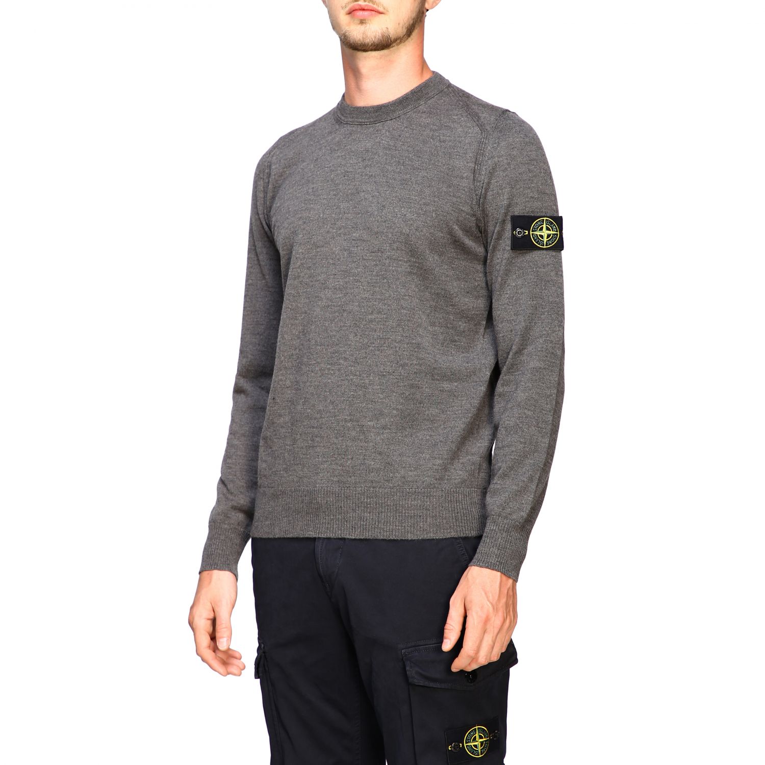 grey stone island jumper