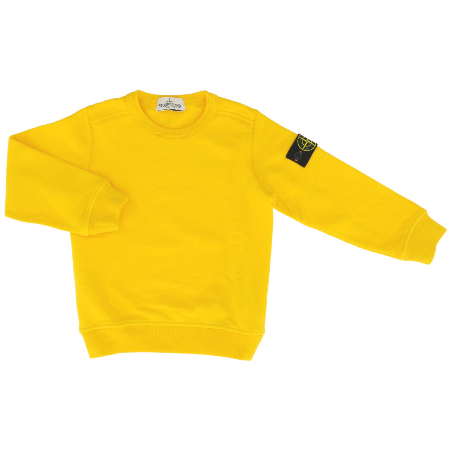 Stone Island Junior Outlet: sweater for boys - Yellow | Stone Island ...