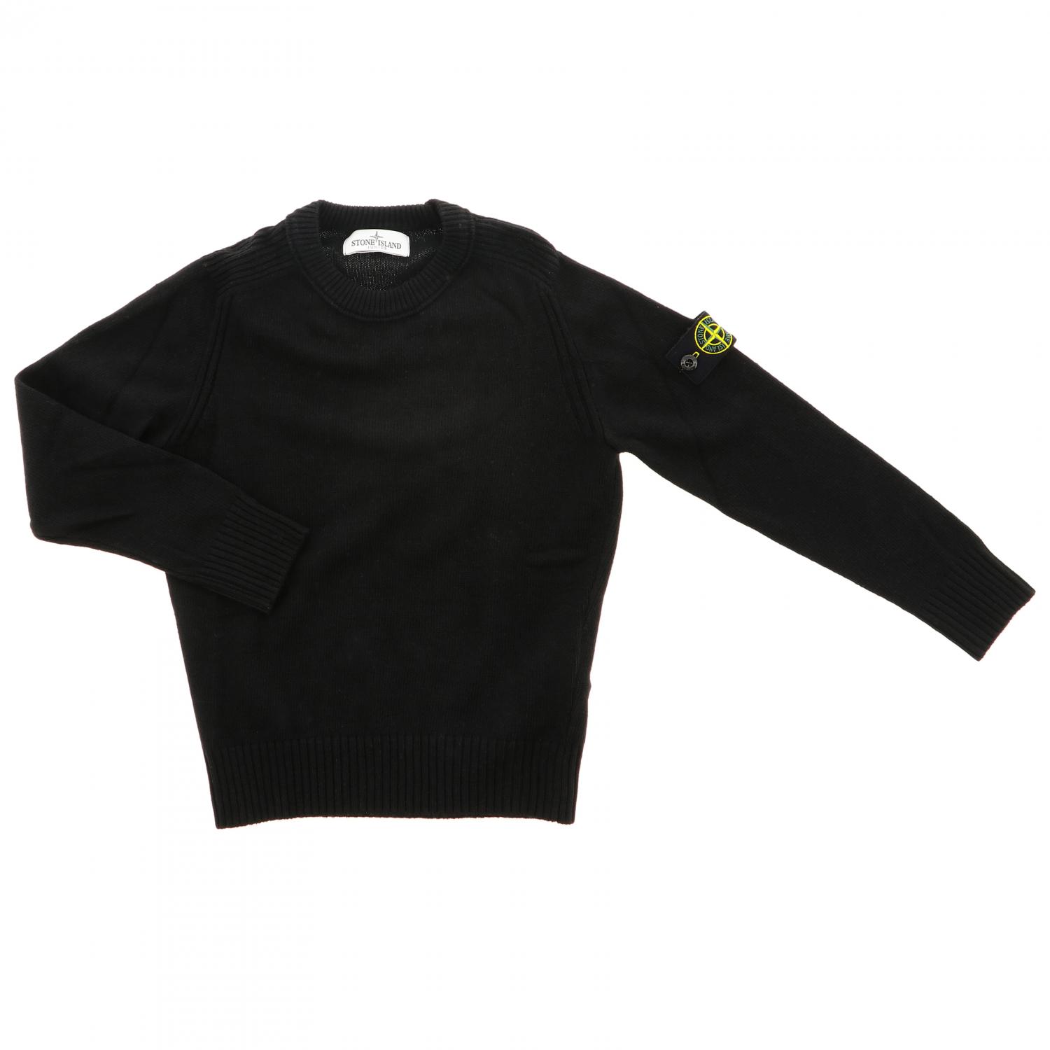 stone island junior black jumper