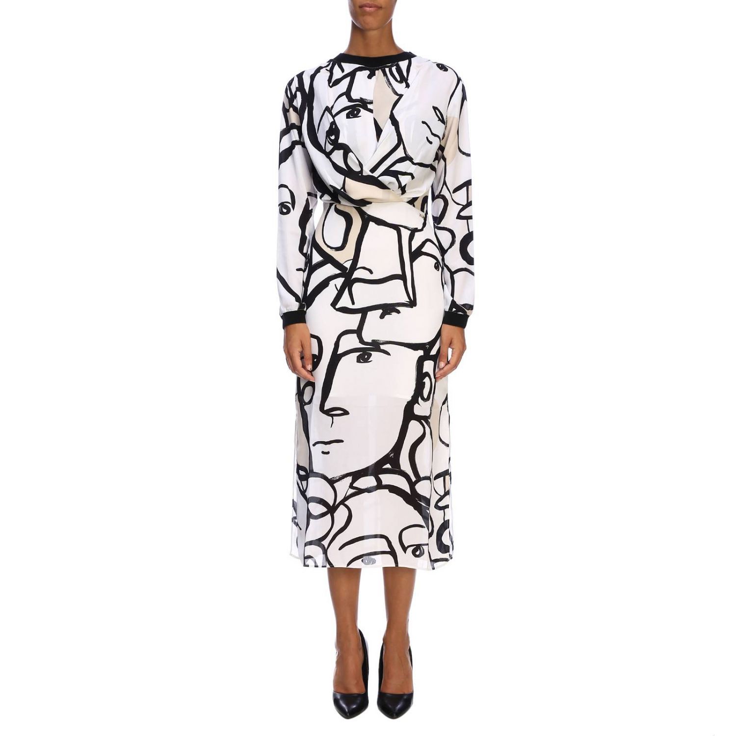 Armani Exchange Outlet dress for women White Armani Exchange dress