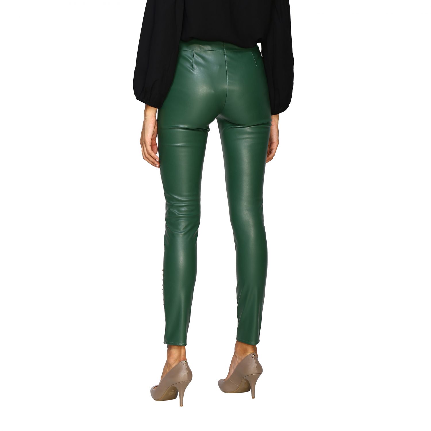 Armani Exchange Outlet: Leggings ecopelle - Verde | Pantalone Armani  Exchange 6GYP38 YNQLZ GIGLIO.COM