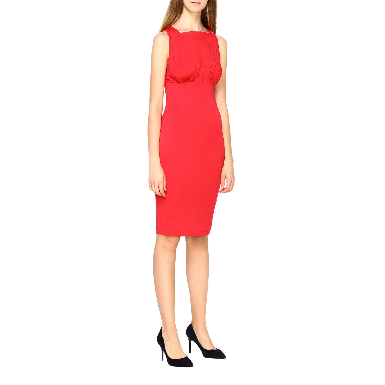 armani exchange red dress