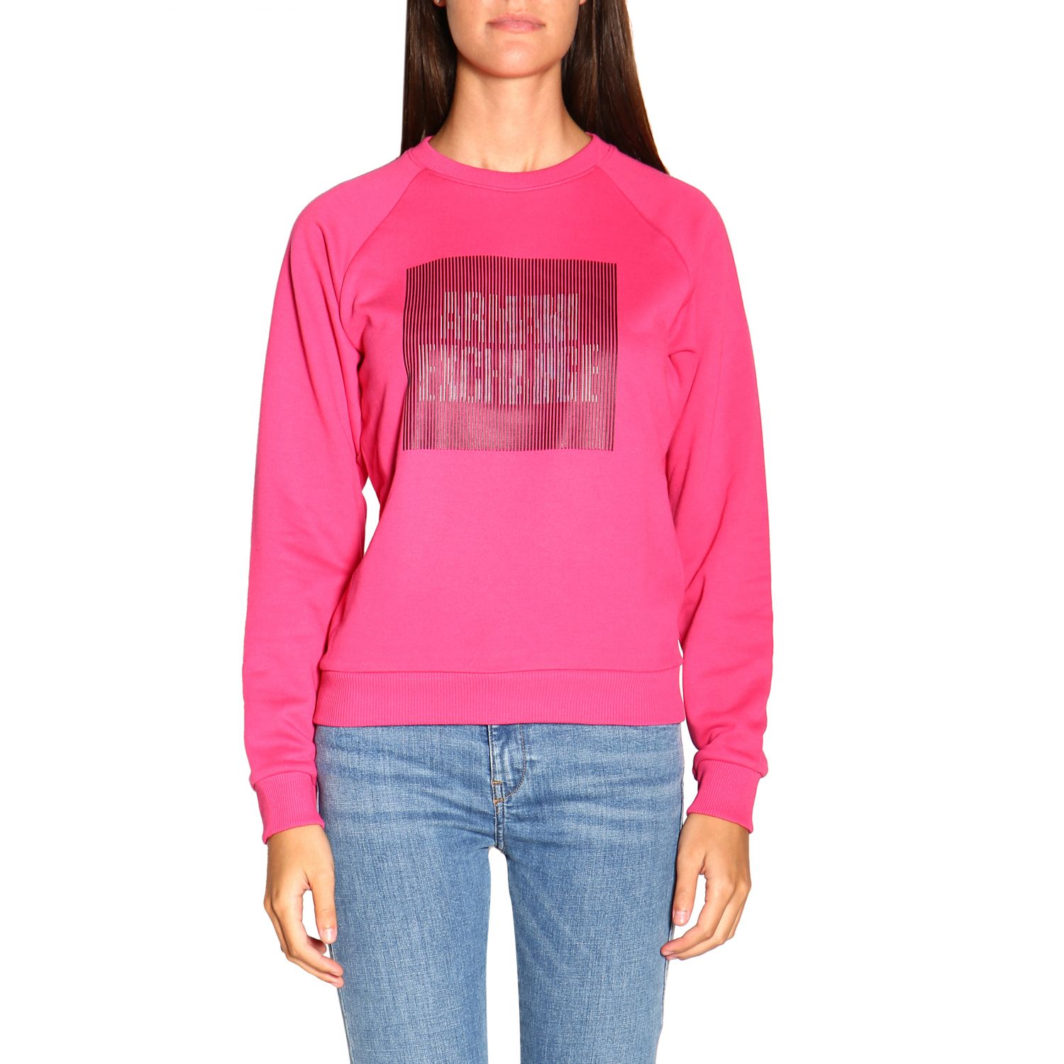 pink armani sweatshirt