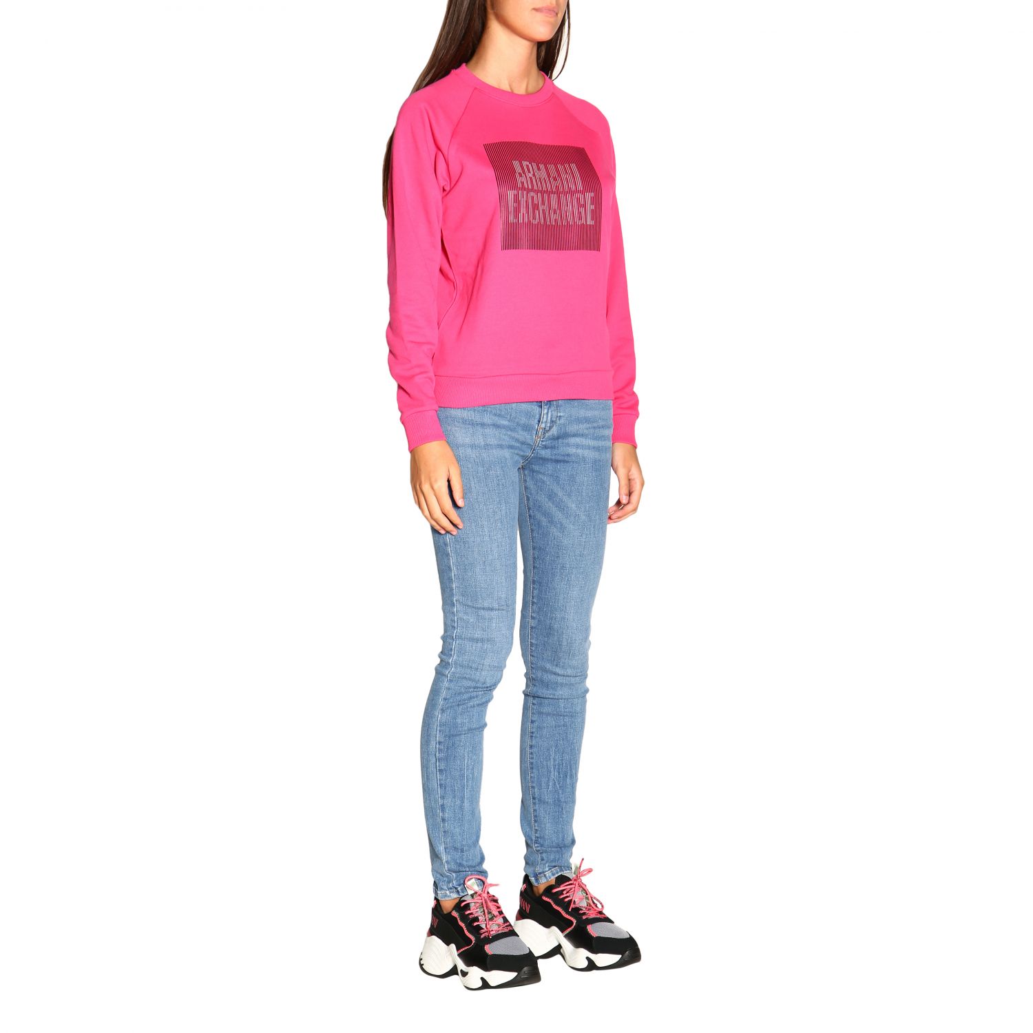 pink armani sweatshirt