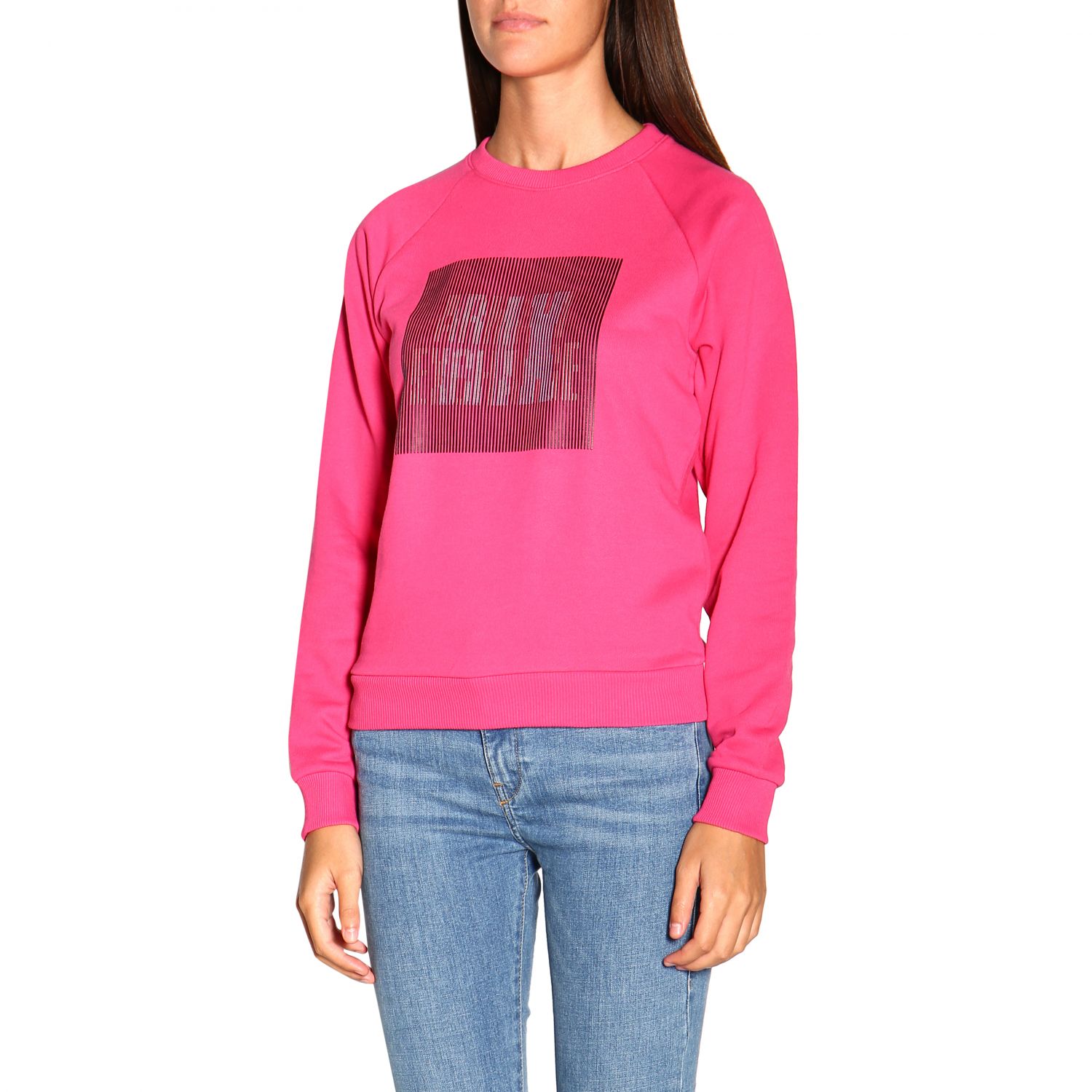 pink armani sweatshirt