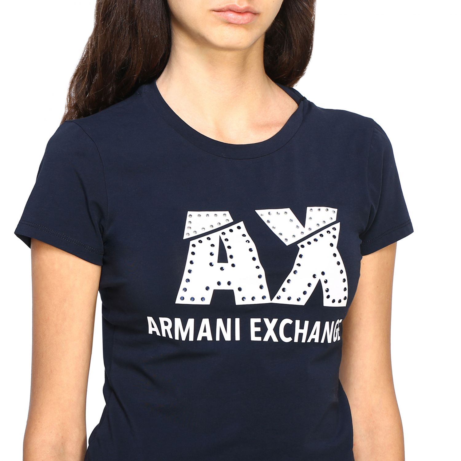 womens armani exchange t shirt