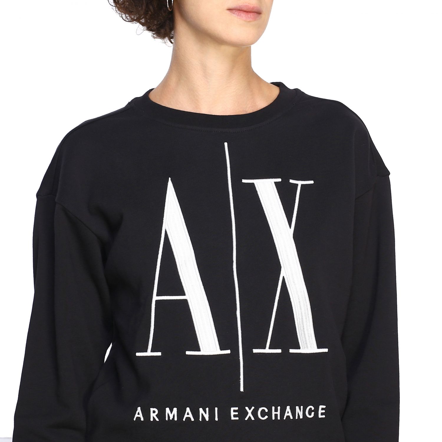 armani exchange black sweatshirt