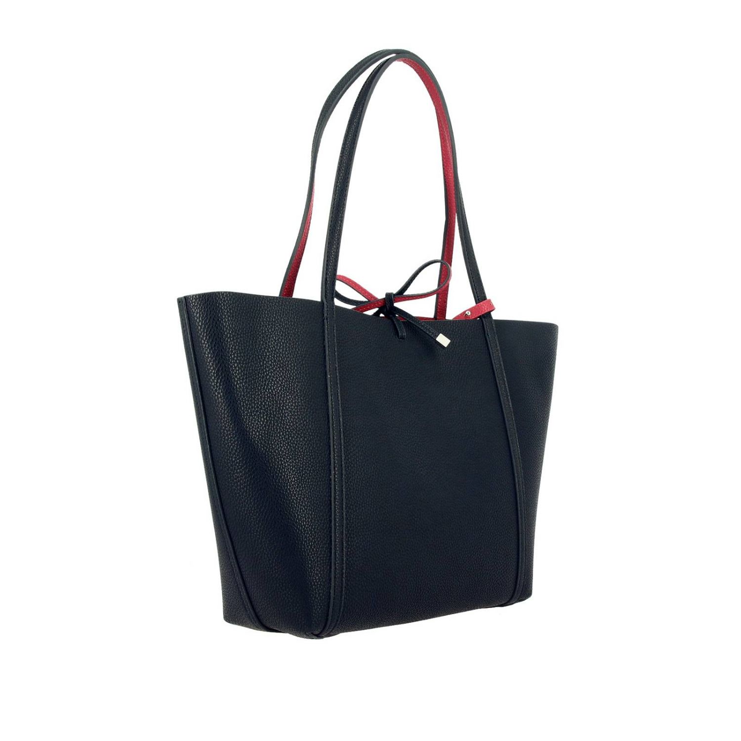 Armani Exchange Outlet shopping bag in synthetic leather with logo