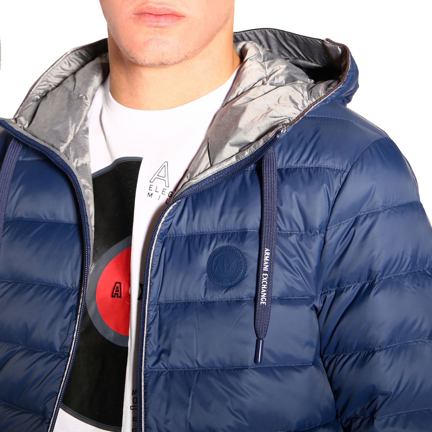 Jacket men Armani Exchange | Jacket Armani Exchange Men Gnawed Blue ...