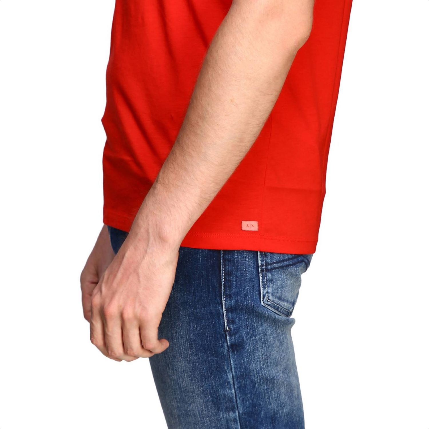 Armani Exchange Outlet shortsleeved basic tshirt Red TShirt