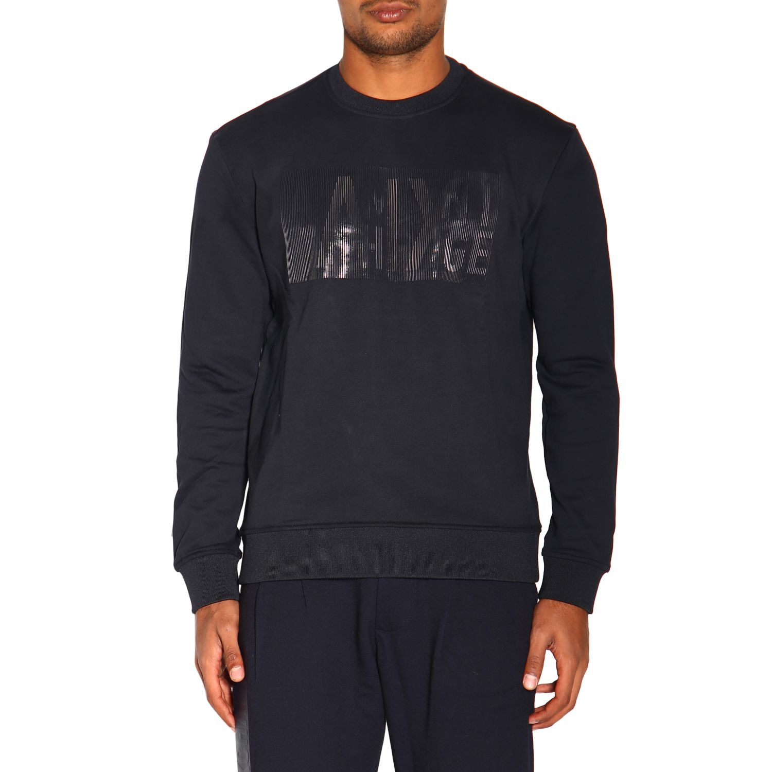 Armani Exchange Outlet: Sweater men - Navy | Sweatshirt Armani Exchange ...