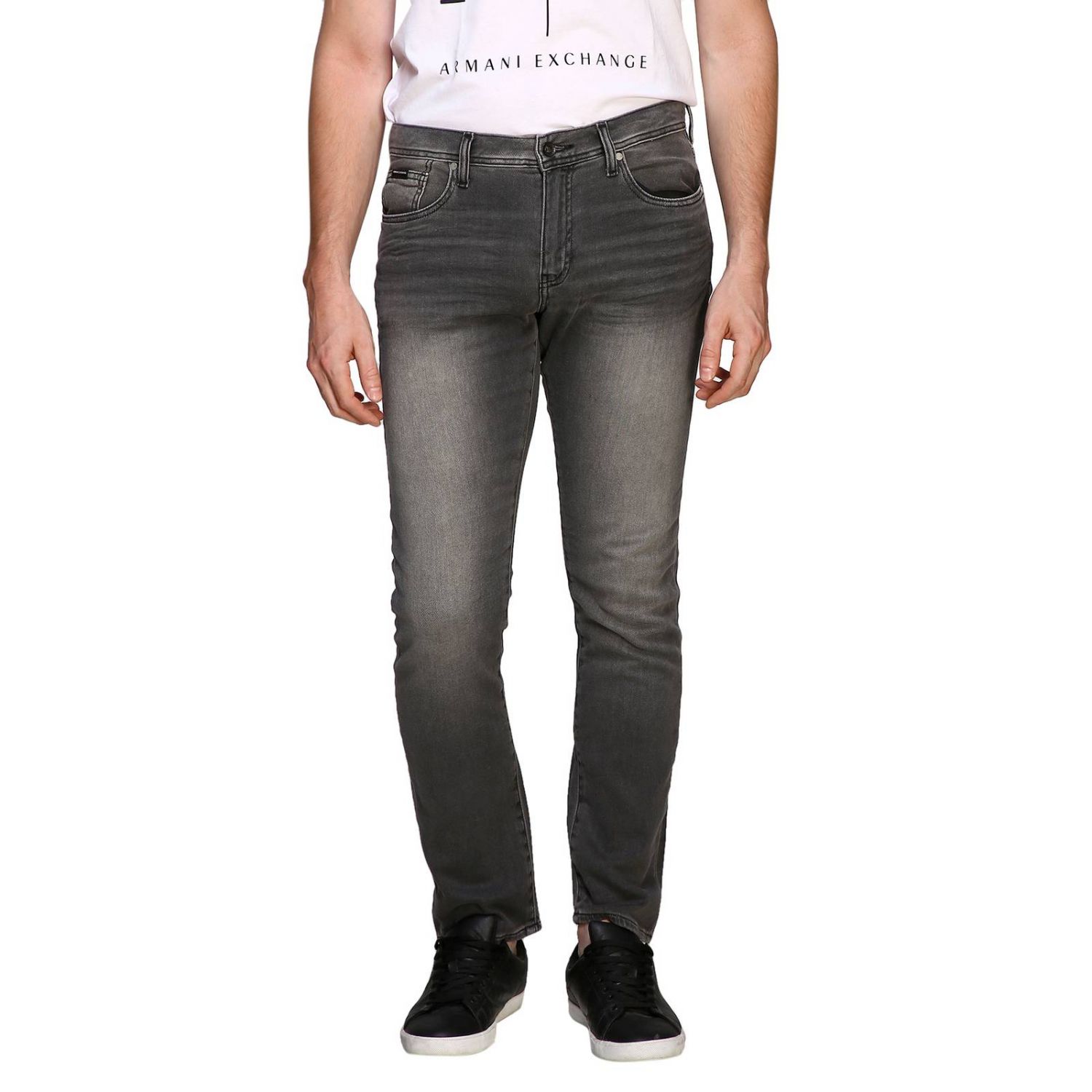 Armani Exchange Outlet: Jeans men | Jeans Armani Exchange Men Grey ...