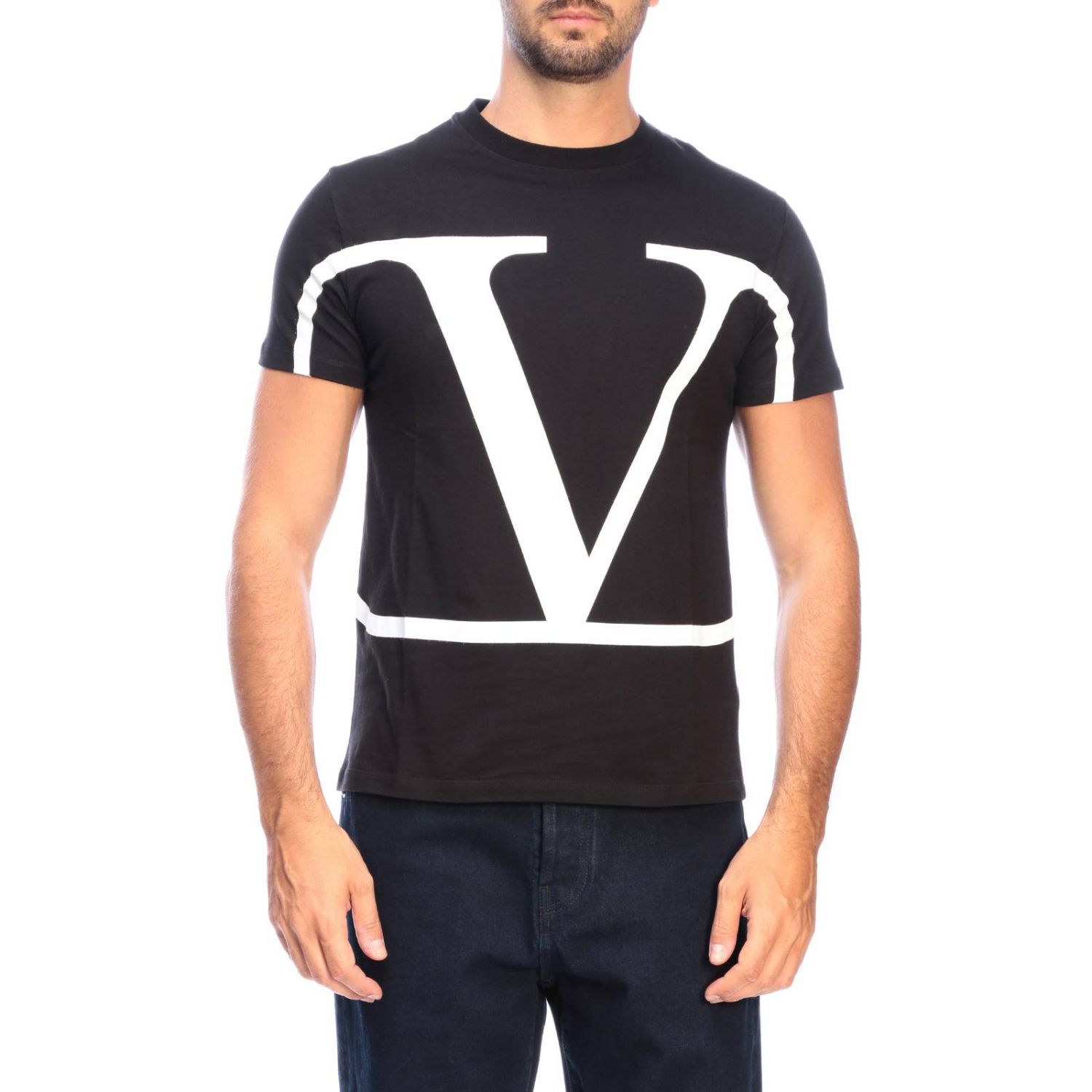 VALENTINO：Tシャツ メンズ - ブラック | GIGLIO.COMオンラインのValentino Tシャツ SV3MG02T 5F6