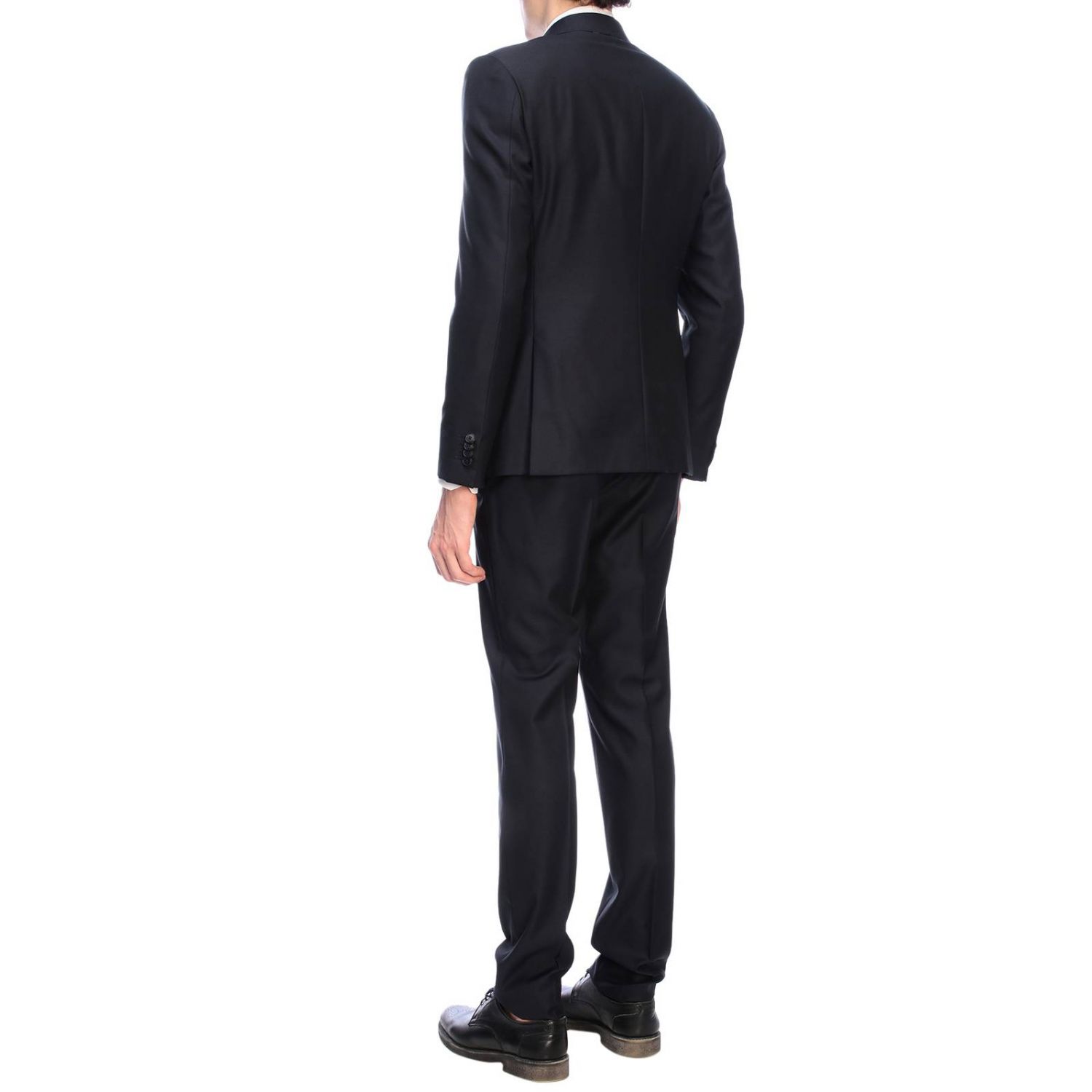 Suit Z Zegna: Z Zegna Drop 8 single-breasted two-button 280 gr suit with trousers 18 cm navy 2