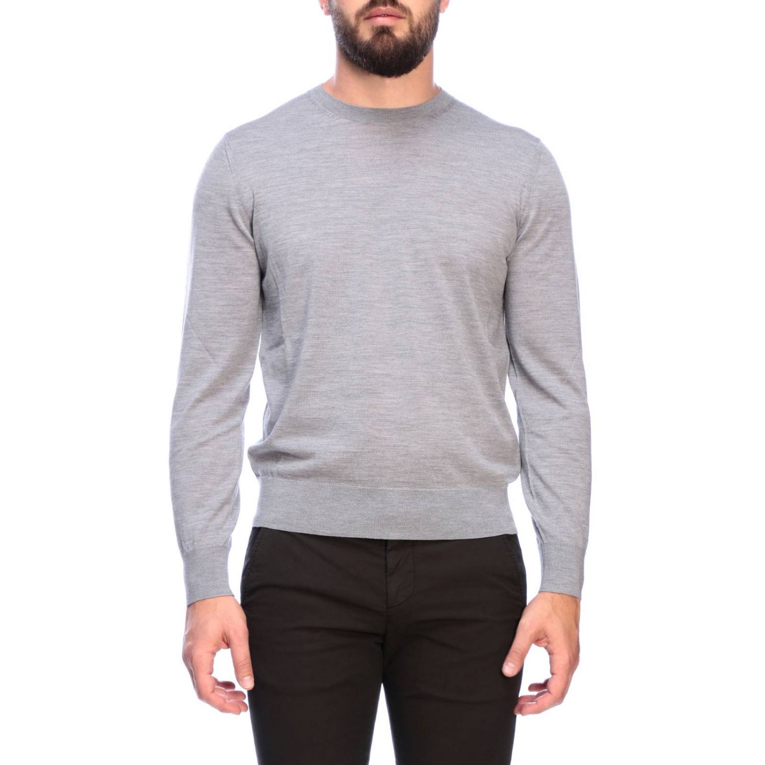 Z Zegna Outlet: Sweater men - Grey | Sweater Z Zegna ZZ110 VTM96 GIGLIO.COM