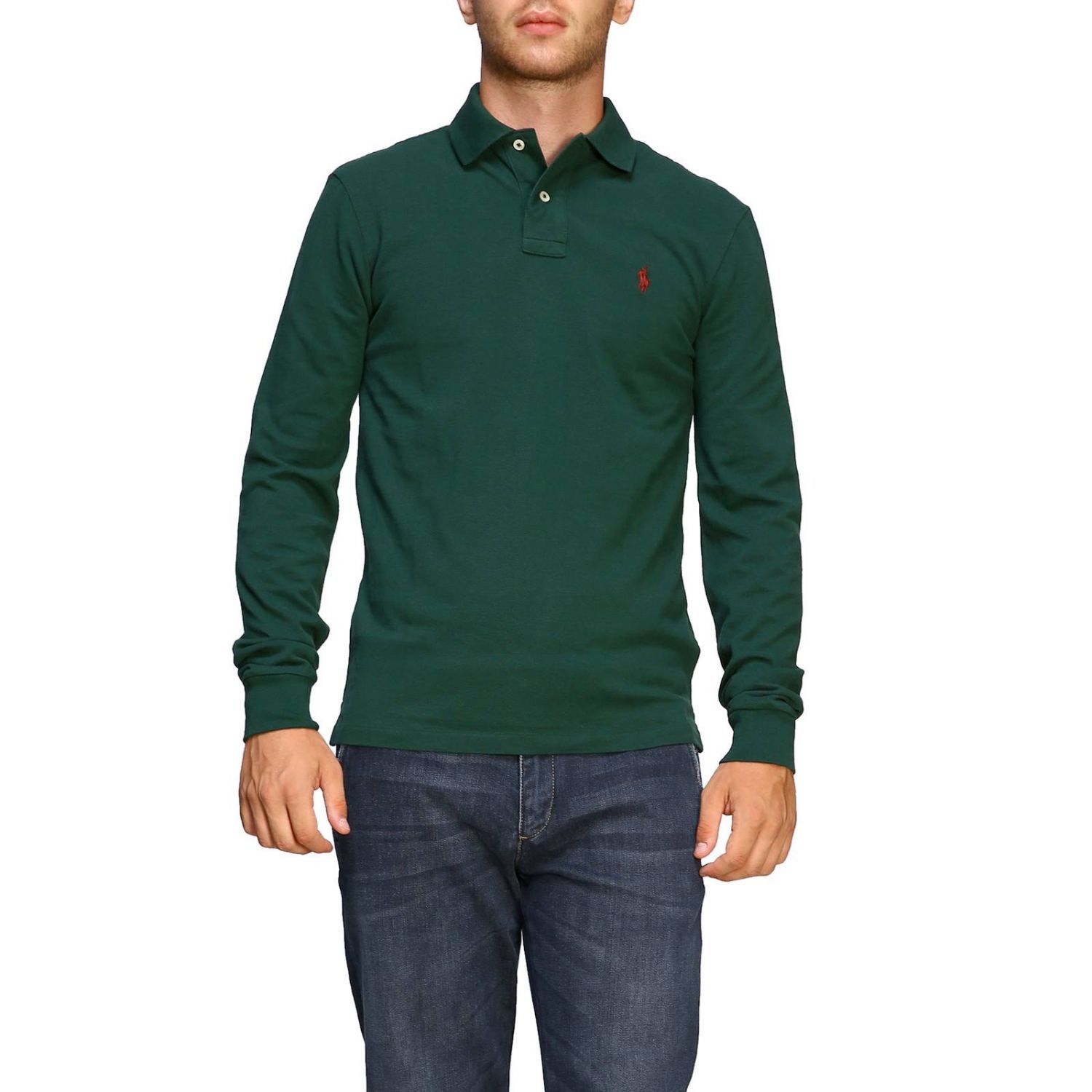 Polo Ralph Lauren Outlet: polo shirt for men - Forest Green | Polo Ralph  Lauren polo shirt 710681126 online on 
