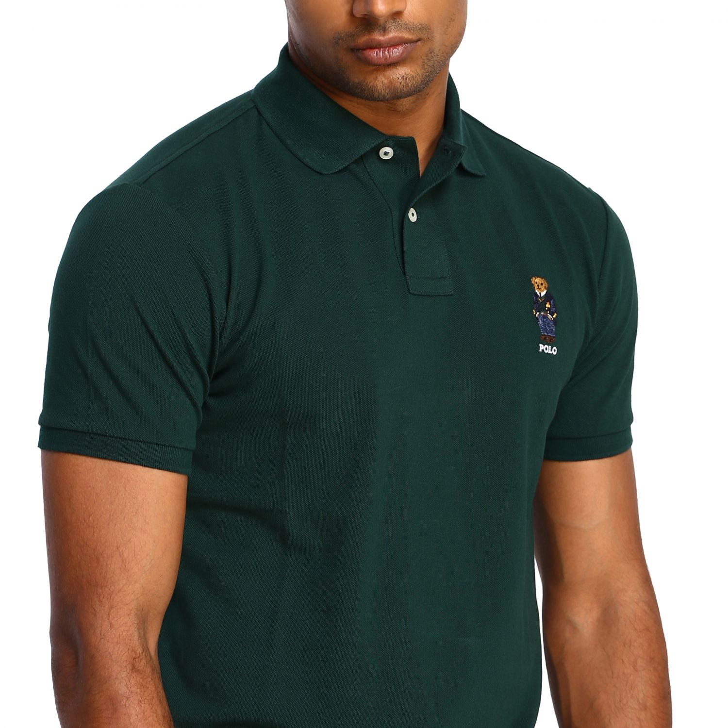 Polo Ralph Lauren Outlet Tshirt men Forest Green Polo Shirt Polo