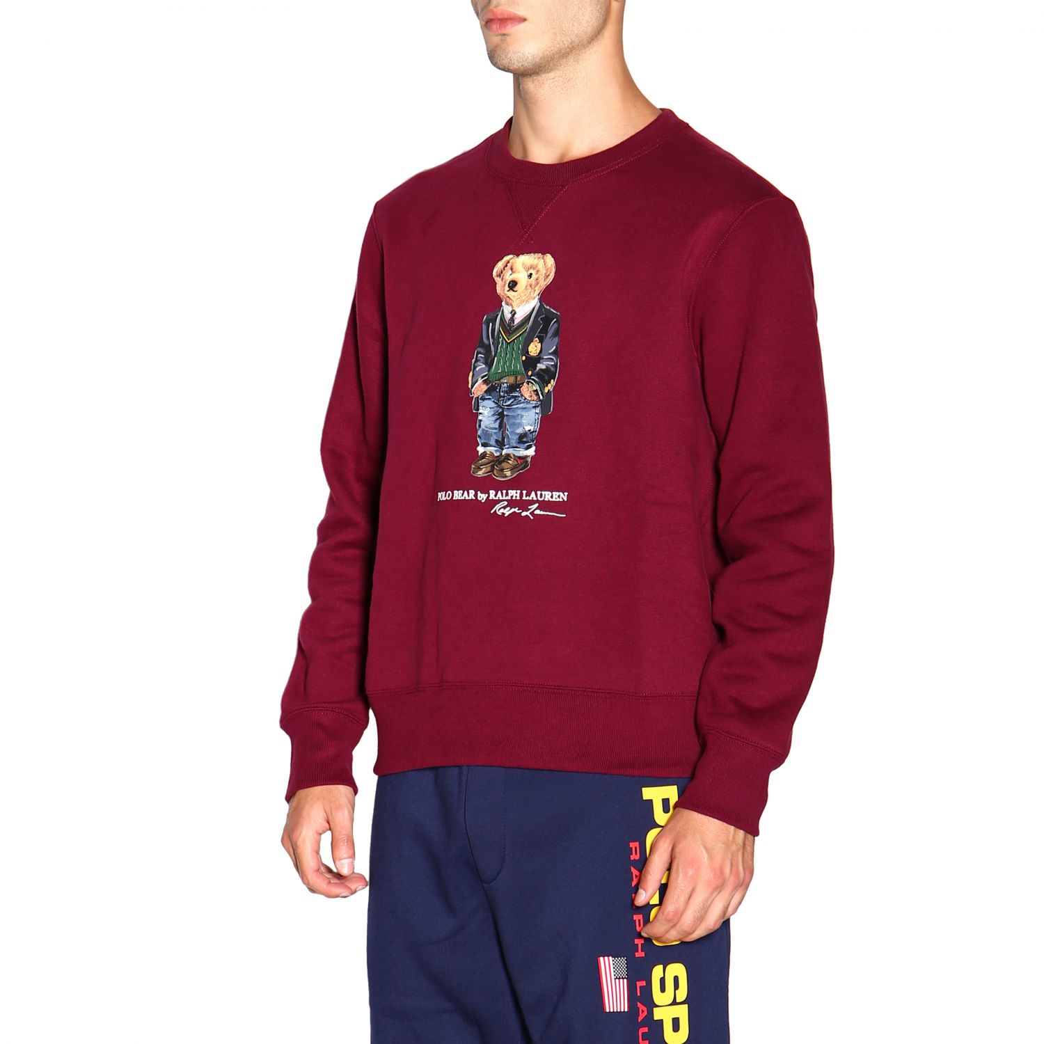 Polo Ralph Lauren Outlet: sweater for man - Burgundy | Polo Ralph Lauren  sweater 710766808 online on 