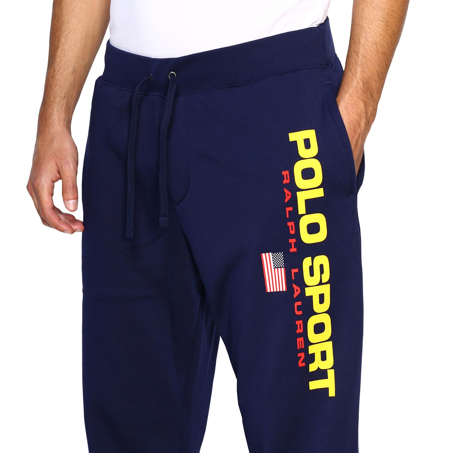 Polo Ralph Lauren Outlet: pants for man - Blue | Polo Ralph Lauren pants  710770023 online on 
