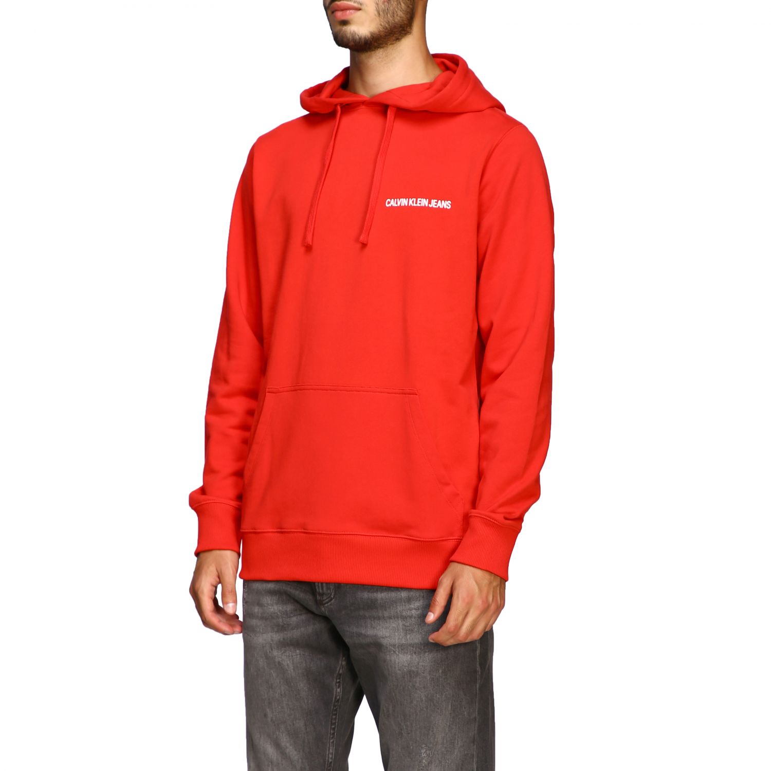 Calvin Klein Jeans Outlet: sweatshirt for men - Red | Calvin Klein Jeans  sweatshirt J30J313700 online on 