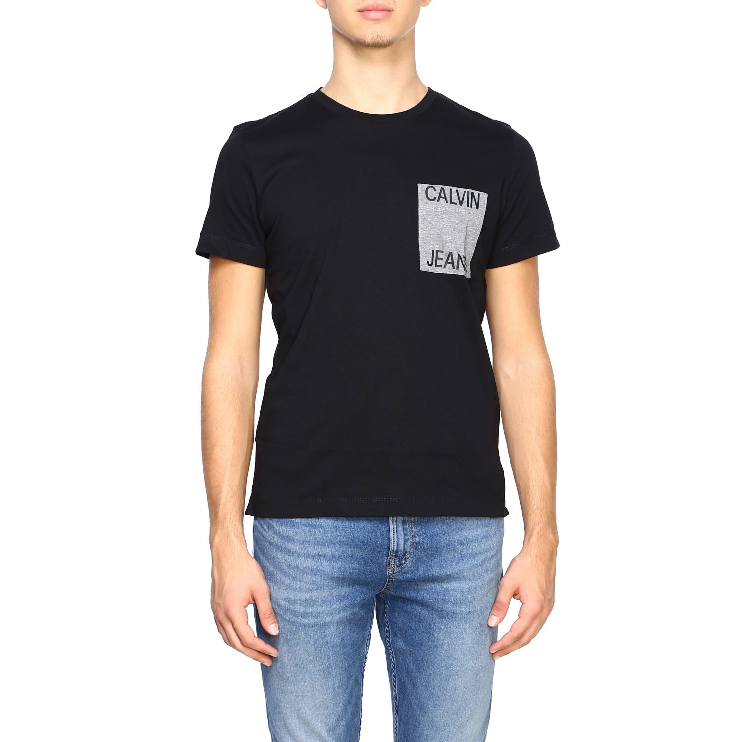 calvin klein jeans black t shirt