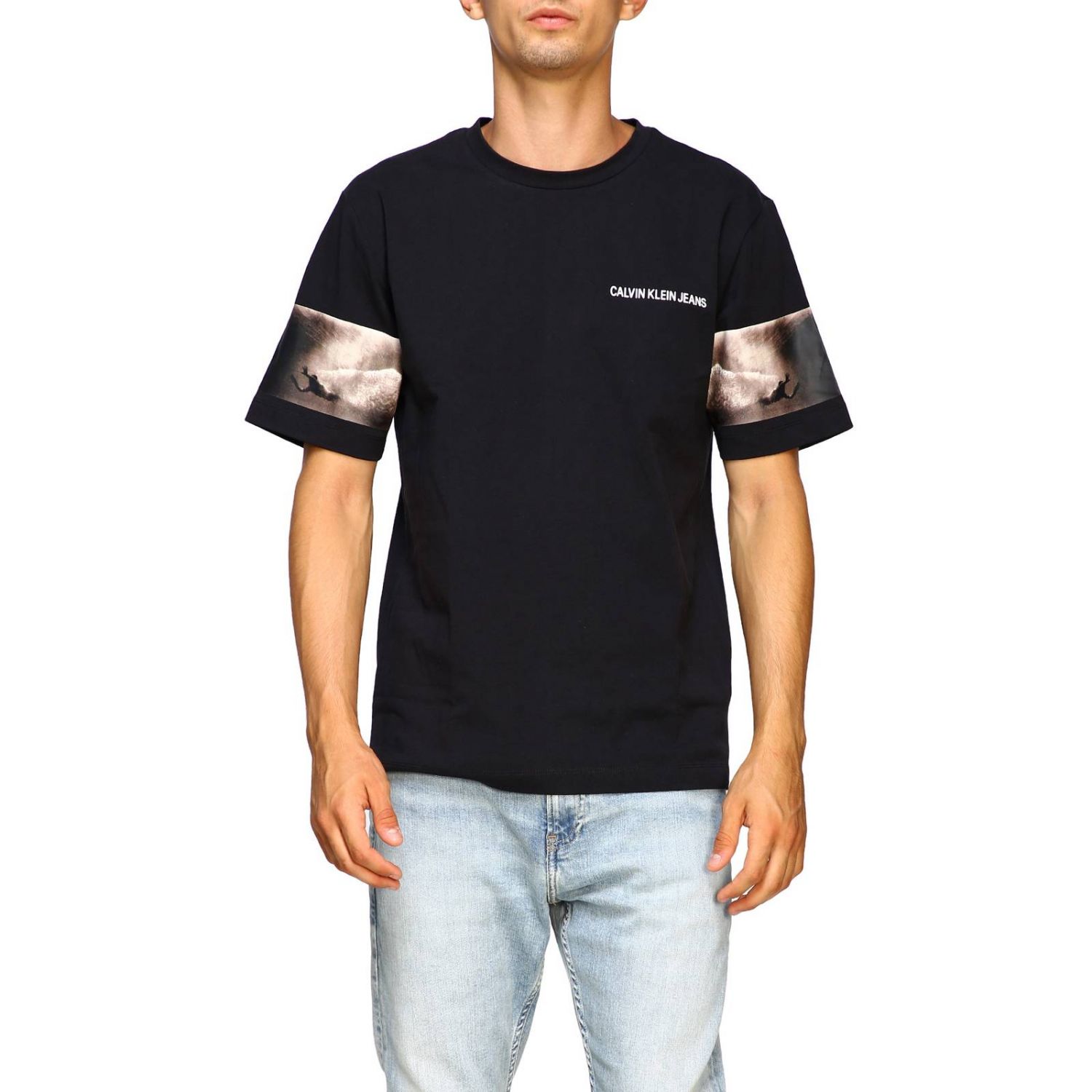 calvin klein jeans t shirt black