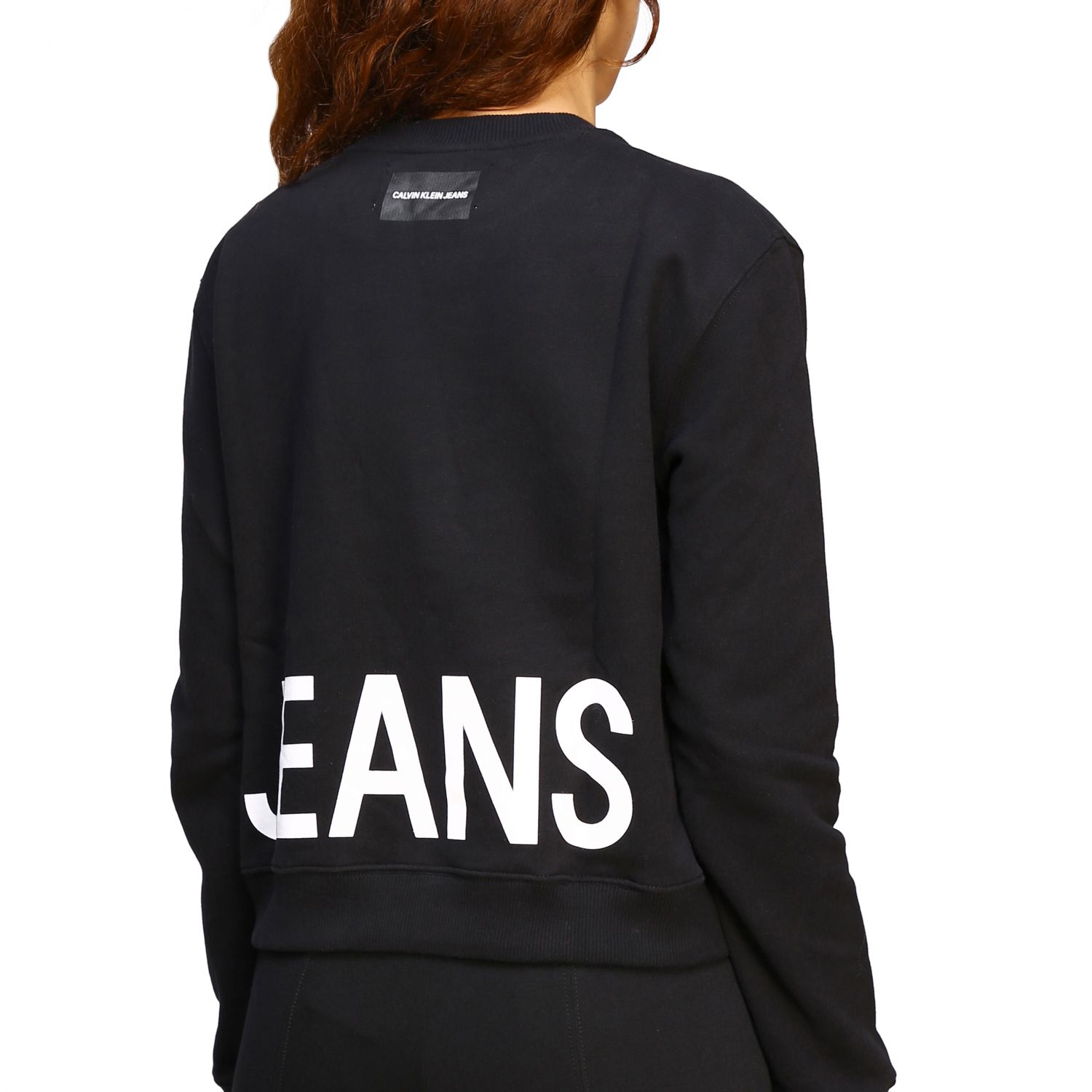 calvin klein black jumper womens