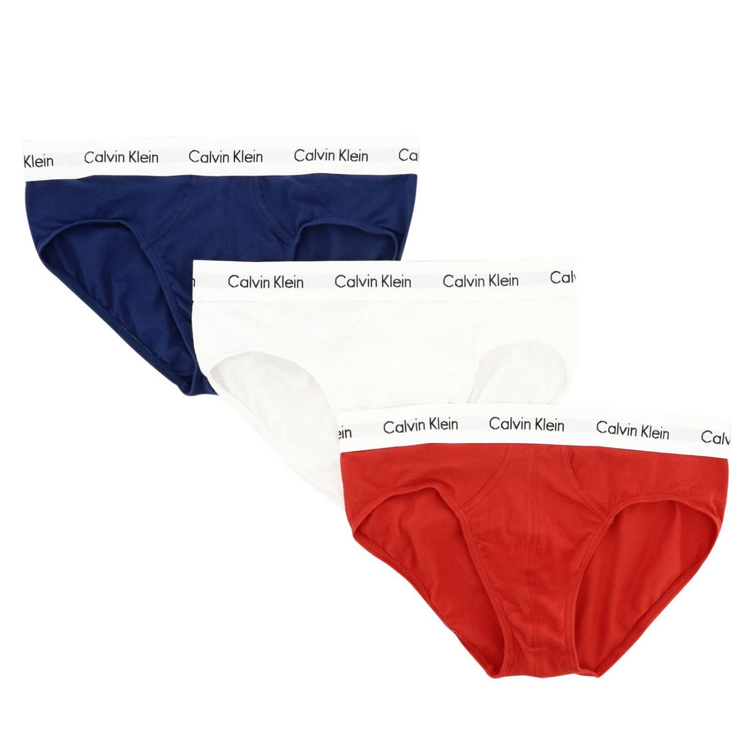 Calvin Klein Underwear Outlet: Set 3 basic slips with logo - Red