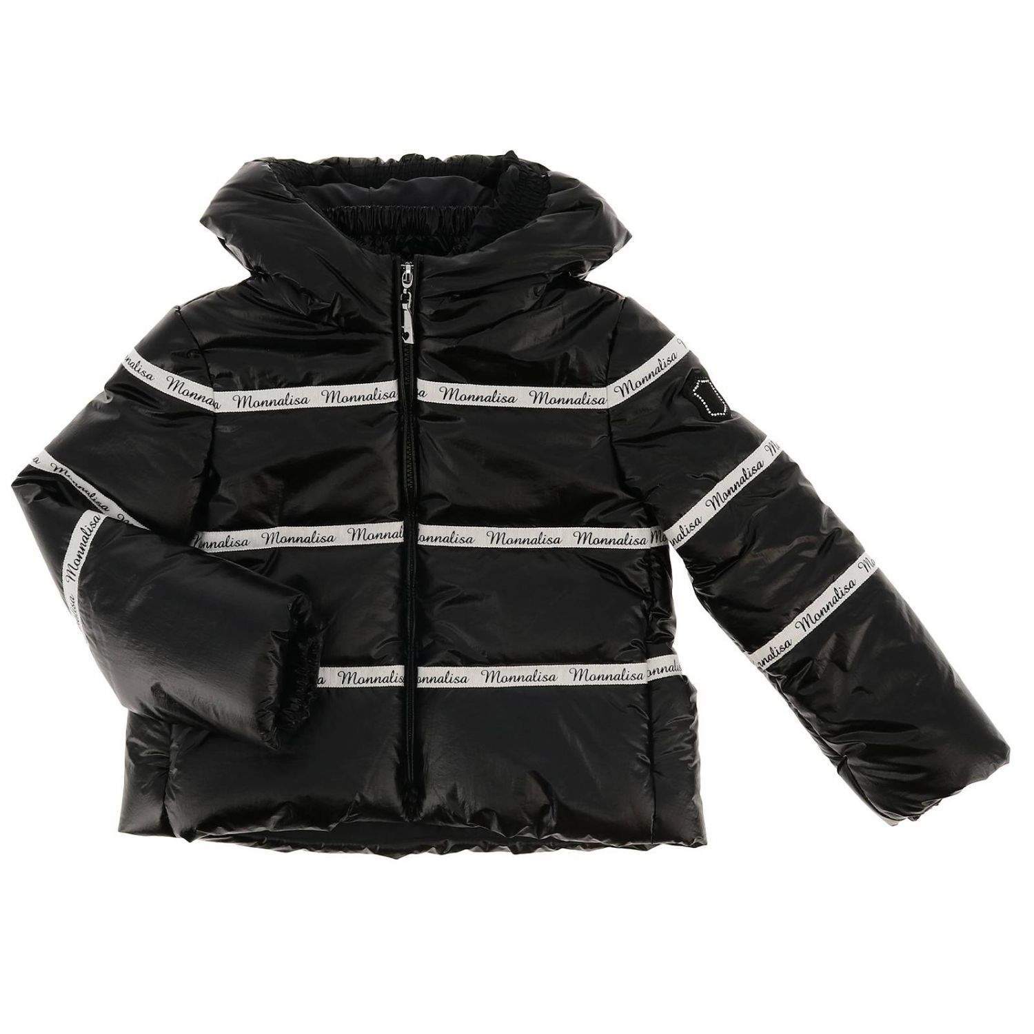 Monnalisa Outlet: jacket for girls - Black | Monnalisa jacket 174115 ...