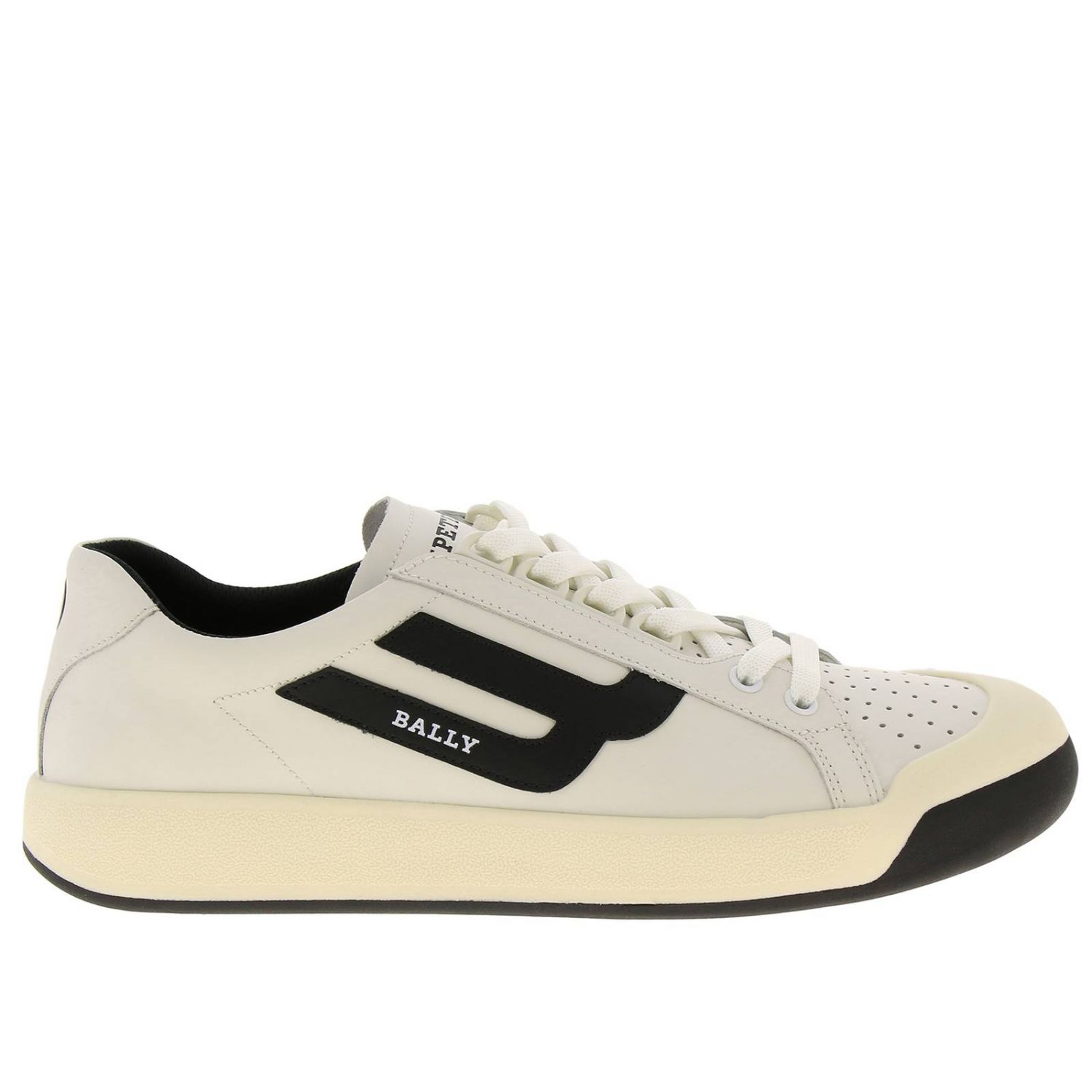 Bally Outlet: New competition sneakers in leather with micro holes and ...